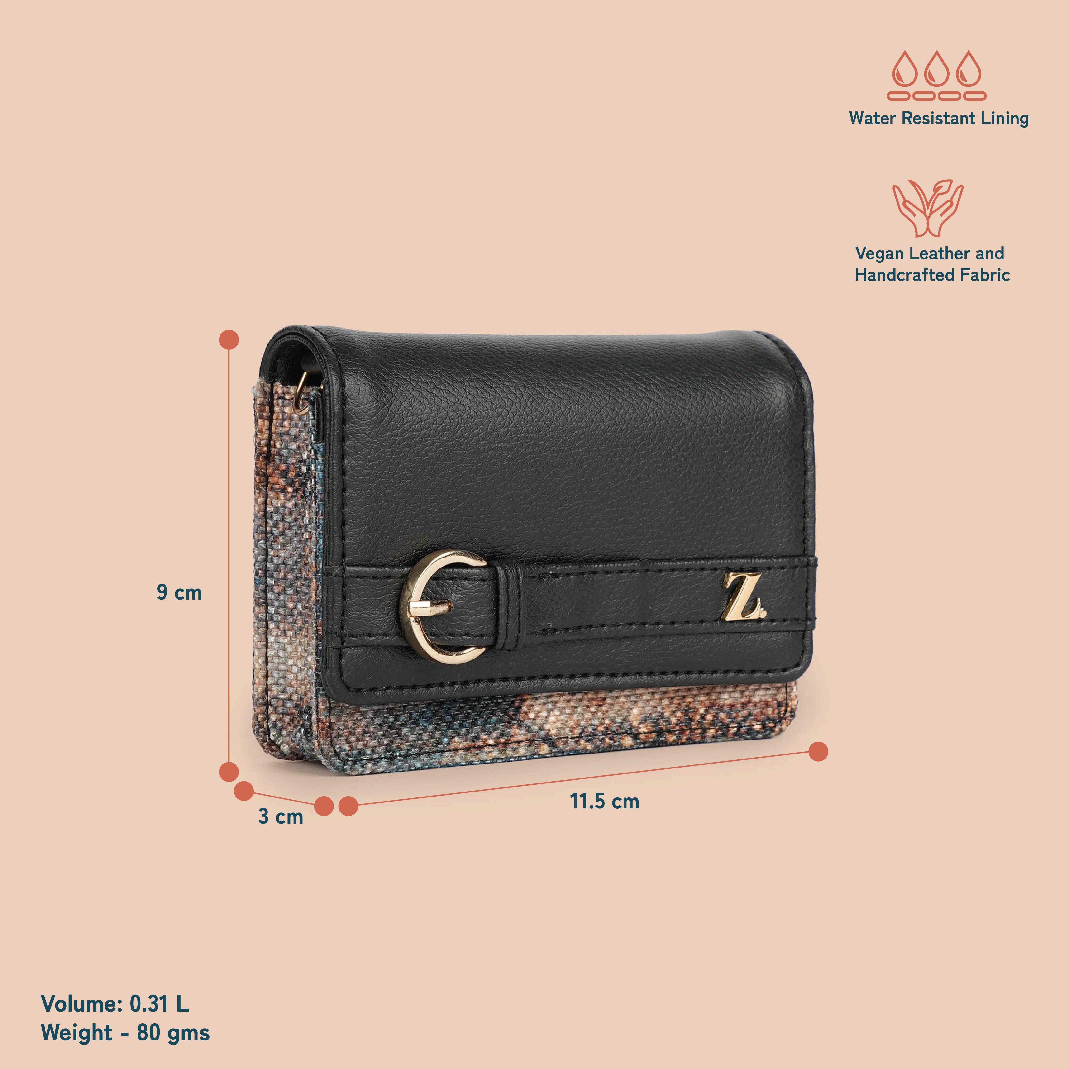 ZIP-Demi Mini Bag - Triund Baroque