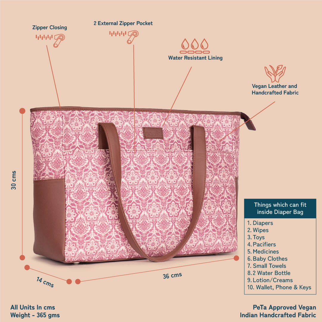 Madurai Blossom Diaper Bag