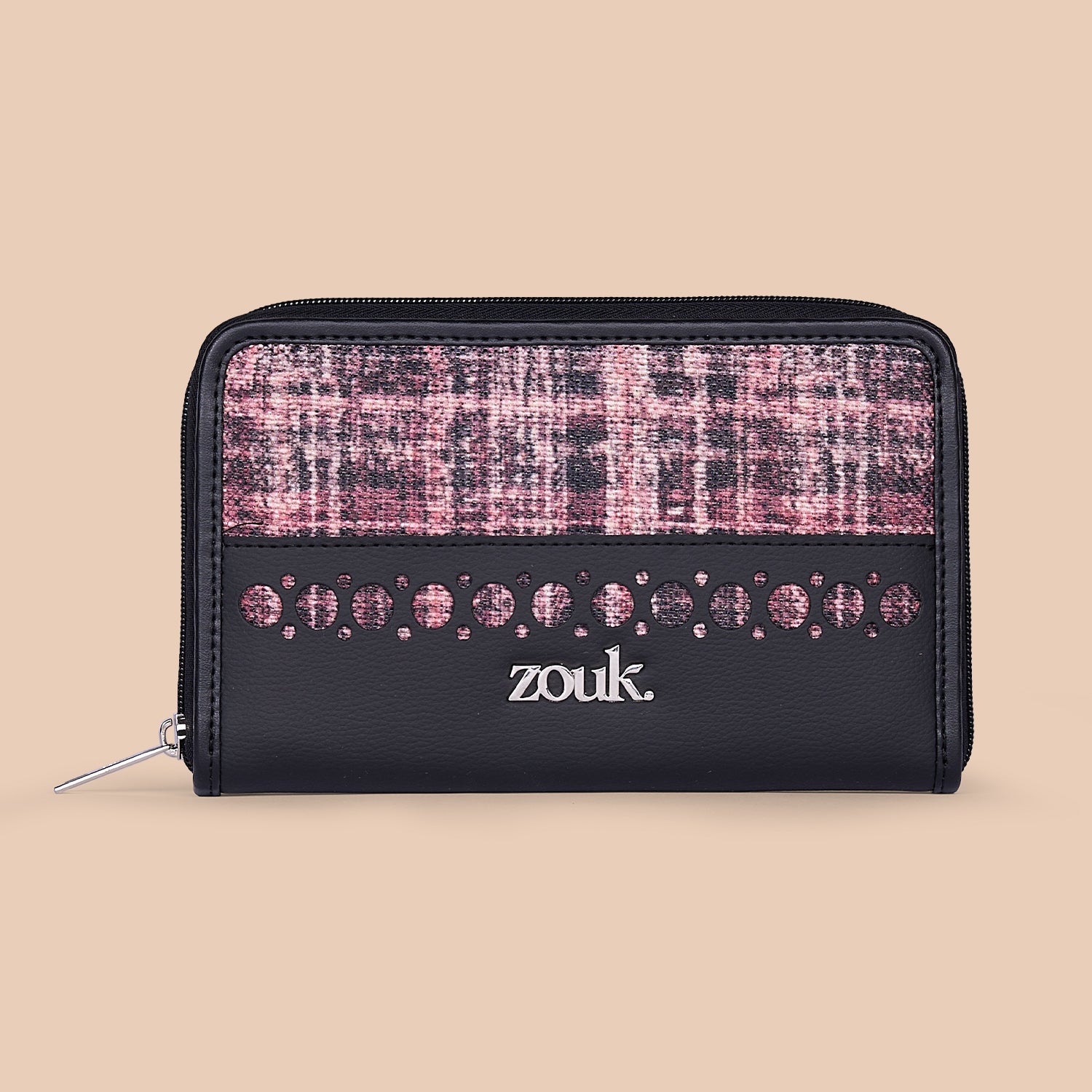 Eden Zipper Wallet - Cashmere Noir (Pink)