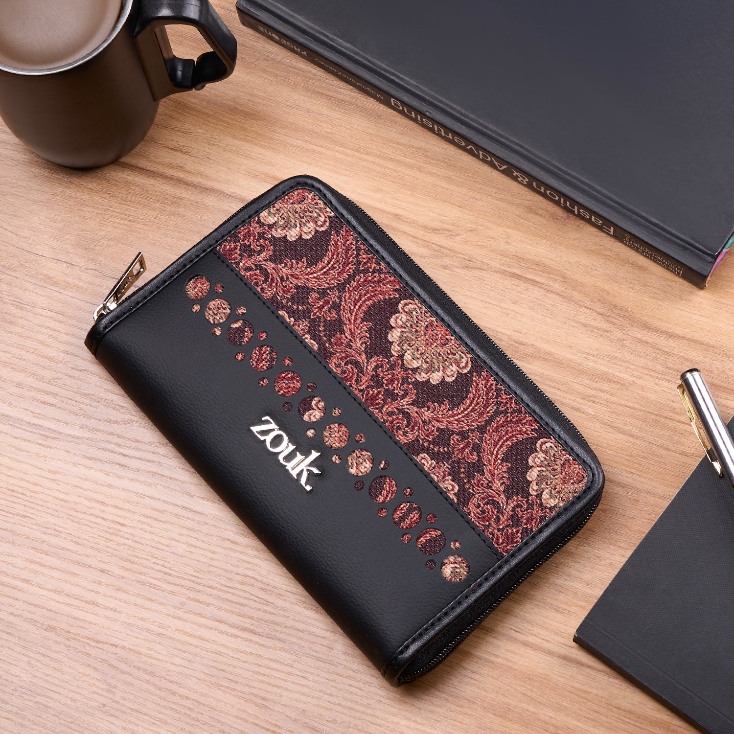 Eden Zipper Wallet Jodhpur Damask