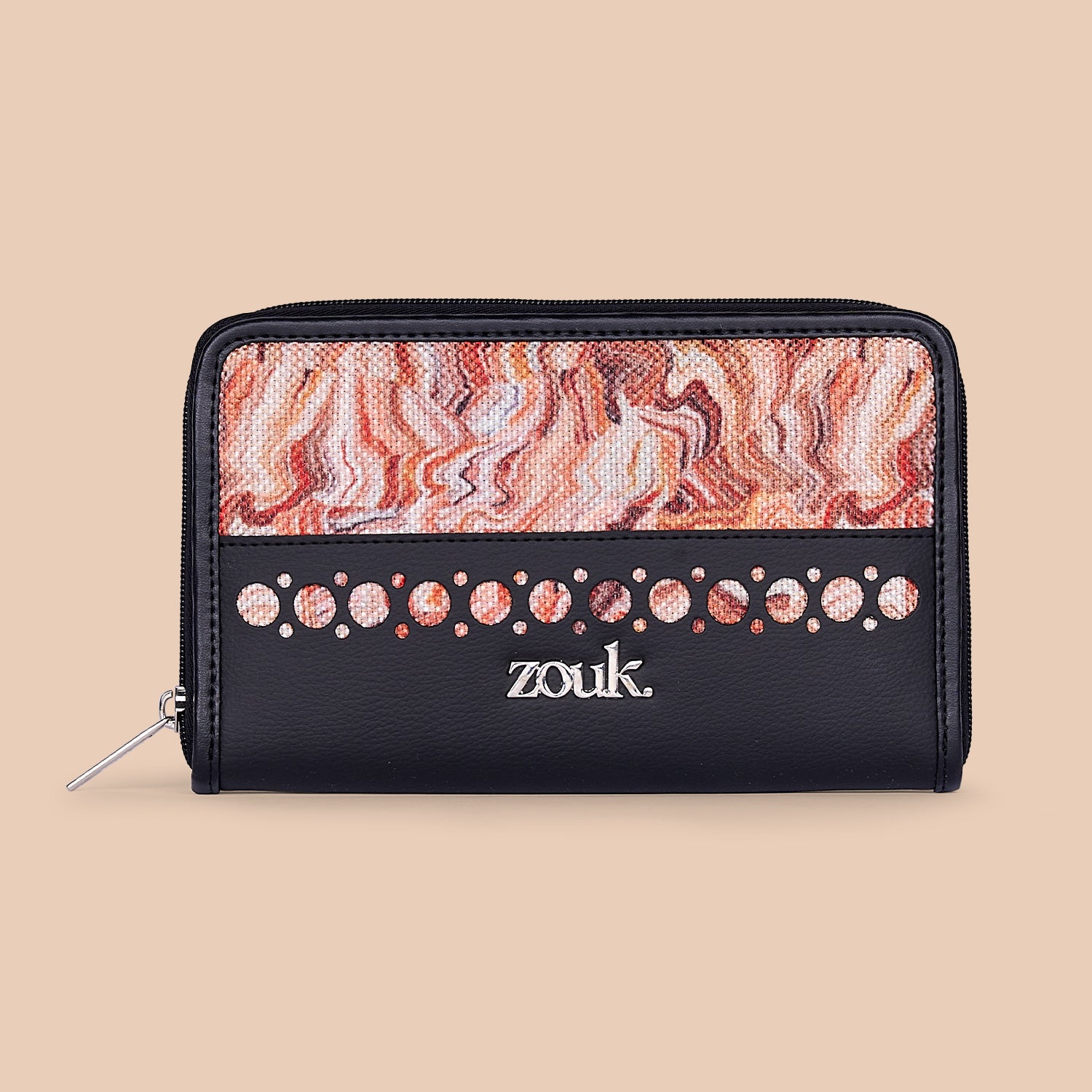 Eden Zipper Wallet - Nicobar Coral
