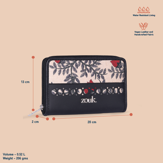 Eden Zipper Wallet - Nawabi Couture