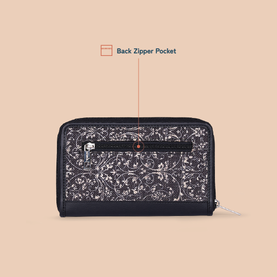 Eden Zipper Wallet - Lattice Lace