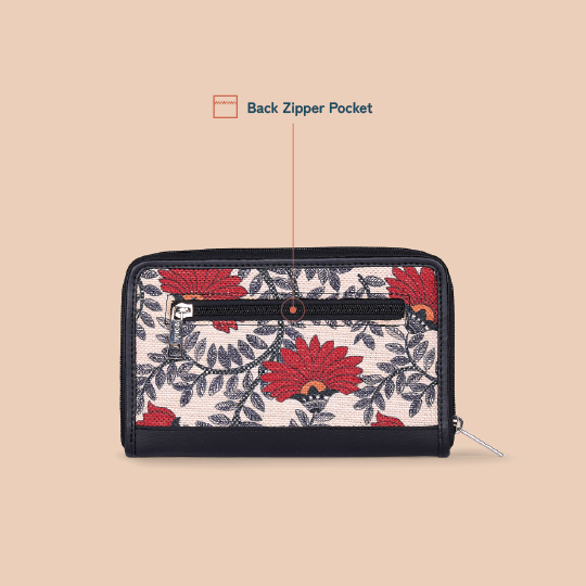 Eden Zipper Wallet - Nawabi Couture