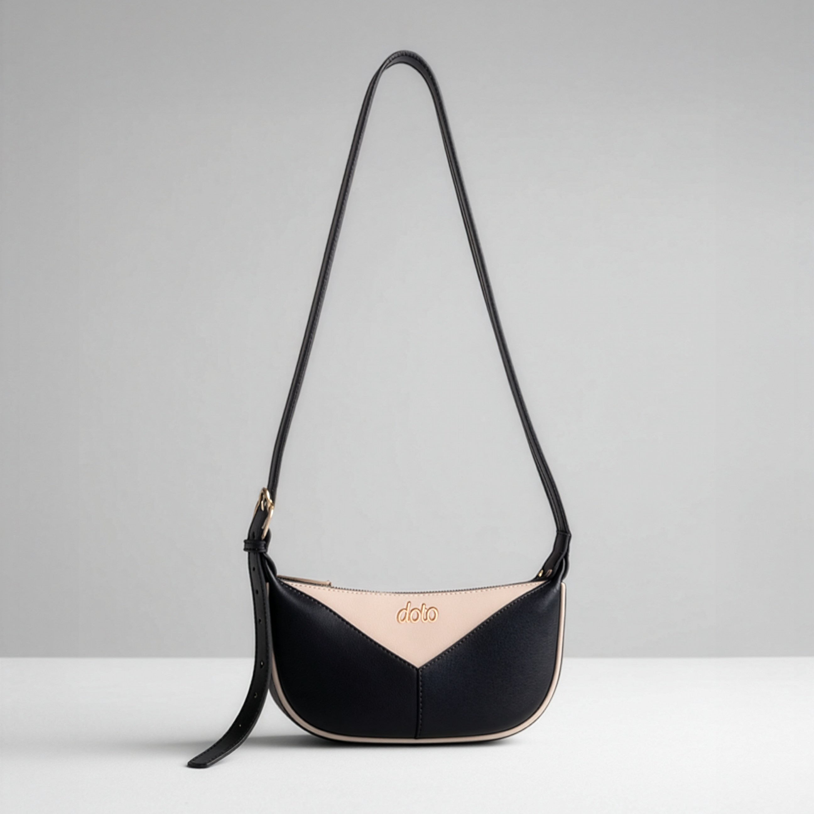 ENSO CROSSBODY BAG (Black & Beige)