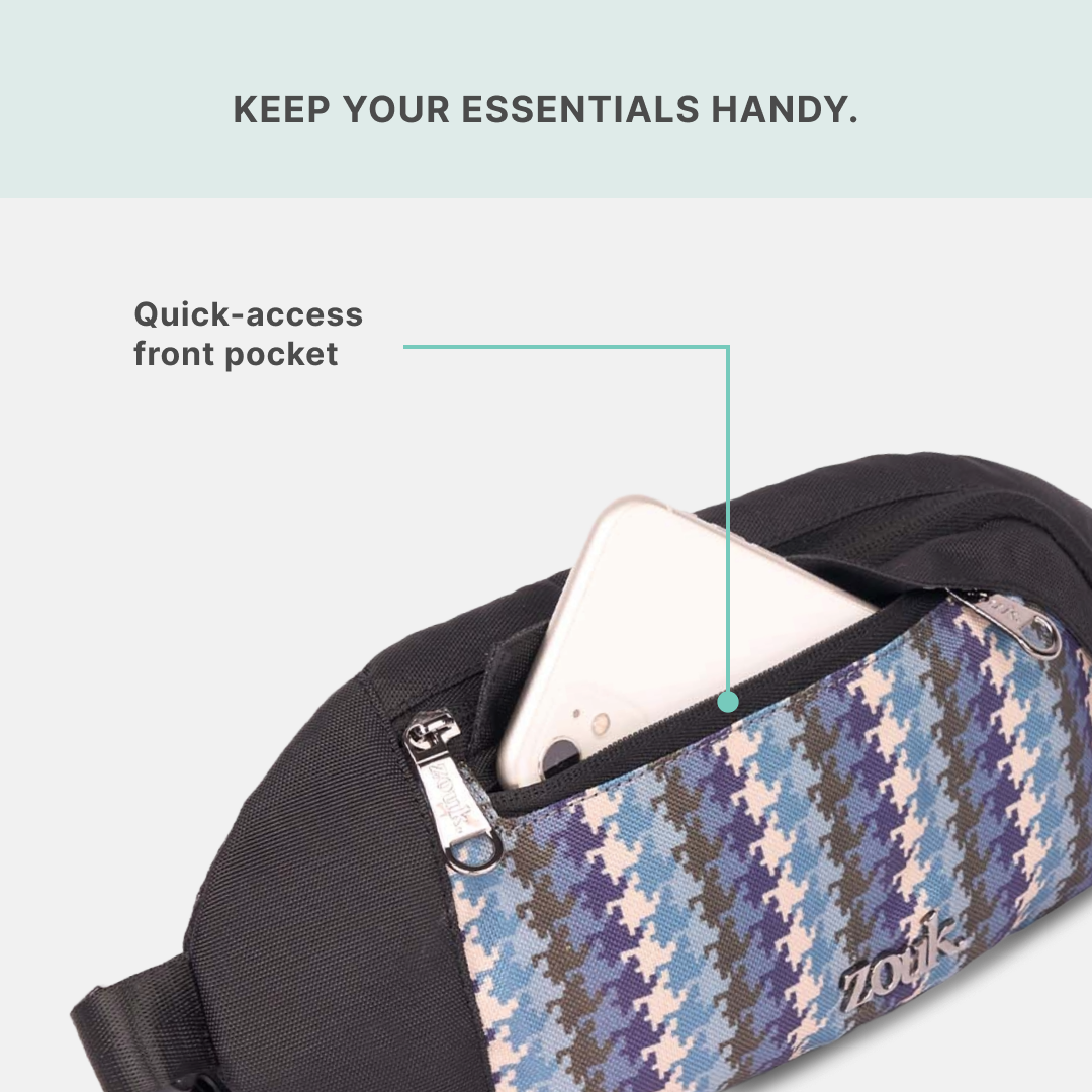 Bombay Houndstooth Faye Fanny Pack