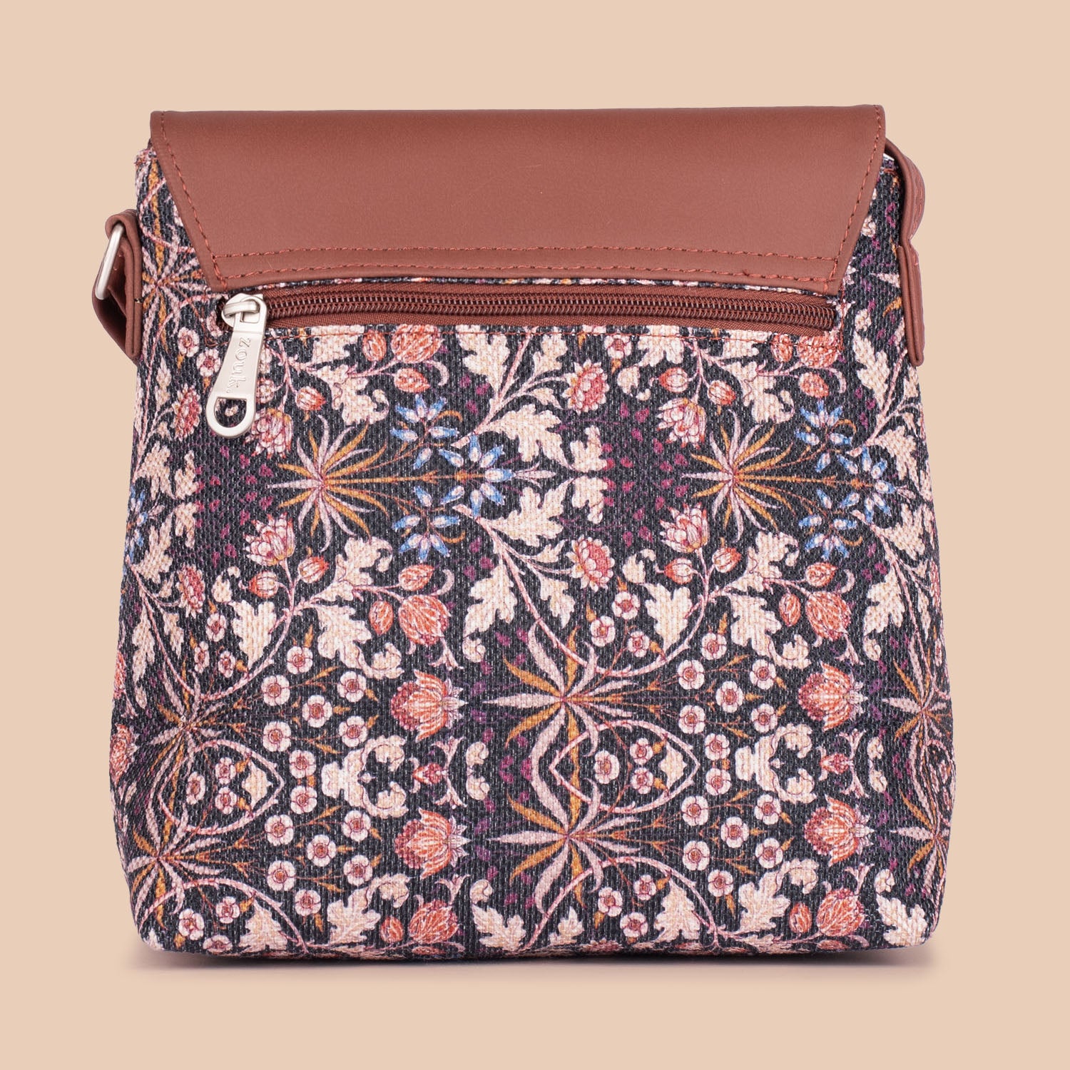 Kashmir Blooms Flap Sling Bag