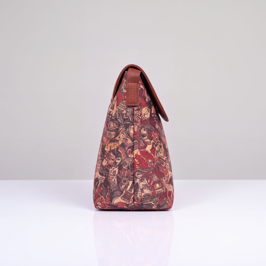 Masuli Murals Flap Sling Bag