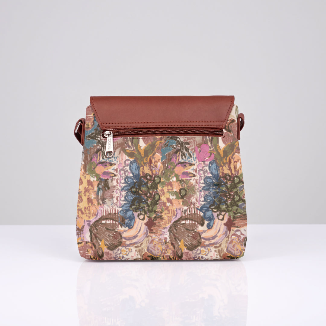 Pushkar Petals Flap Sling Bag