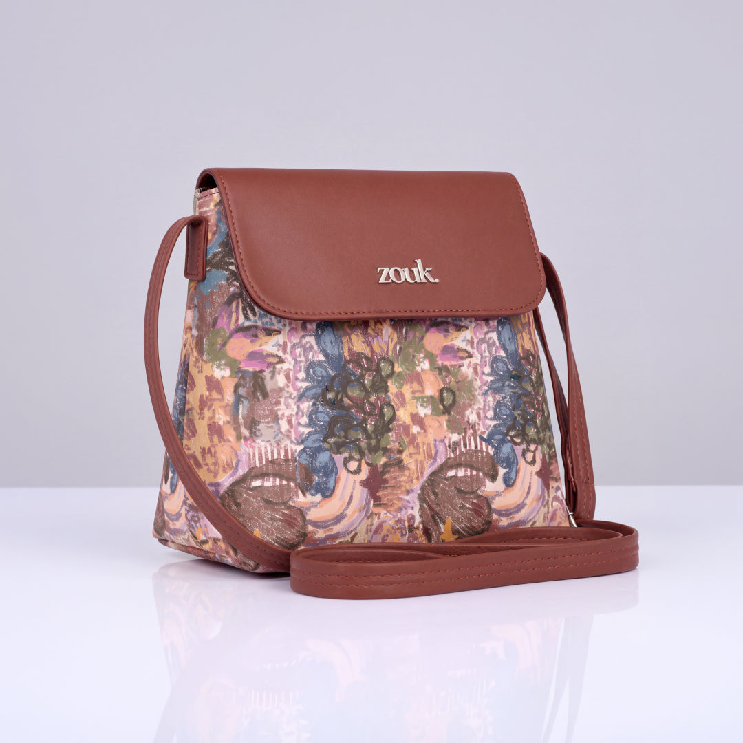 Pushkar Petals Flap Sling Bag