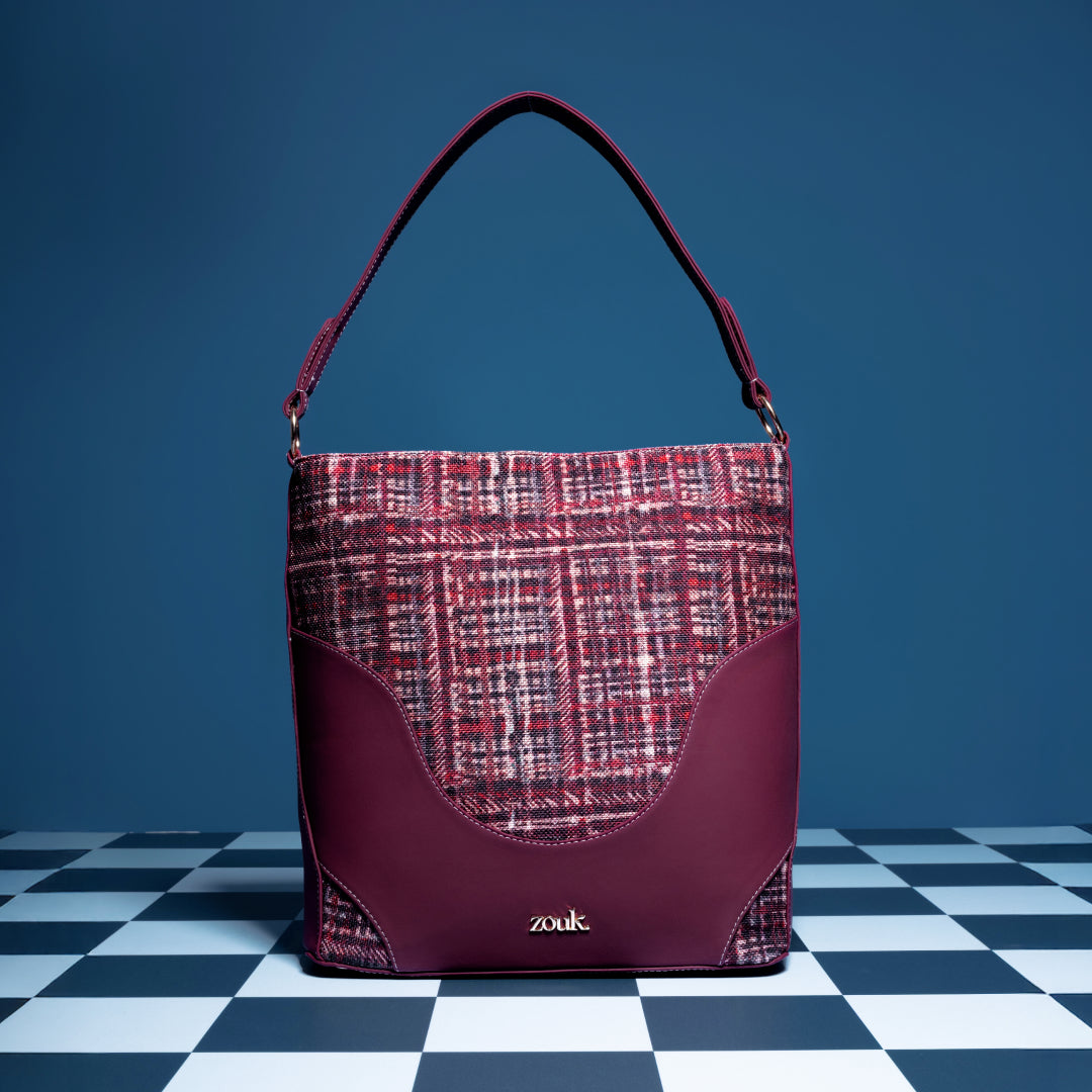 Mizo Crimson Vertical Office Tote (Cranberry)