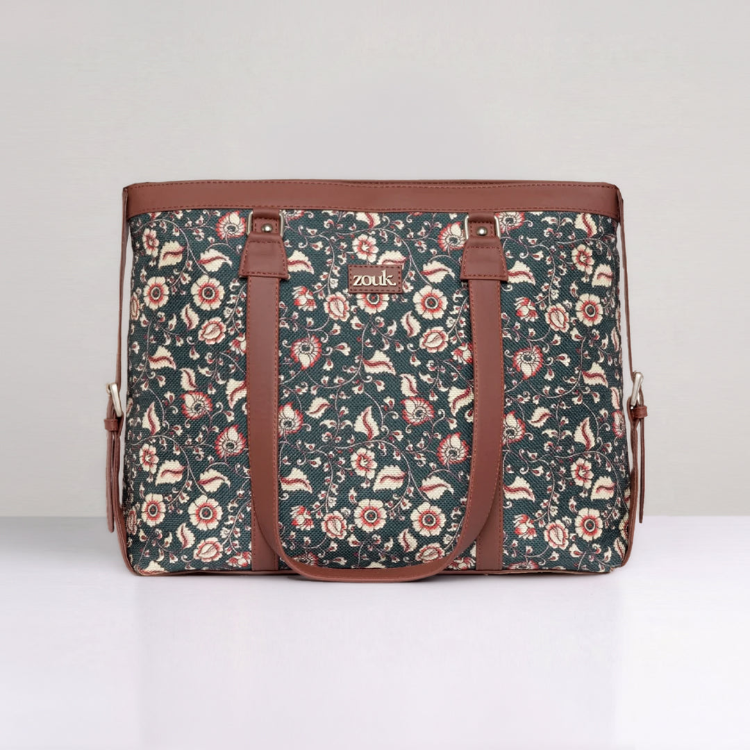 Chittoor Blue Kalamkari Women's Office Bag
