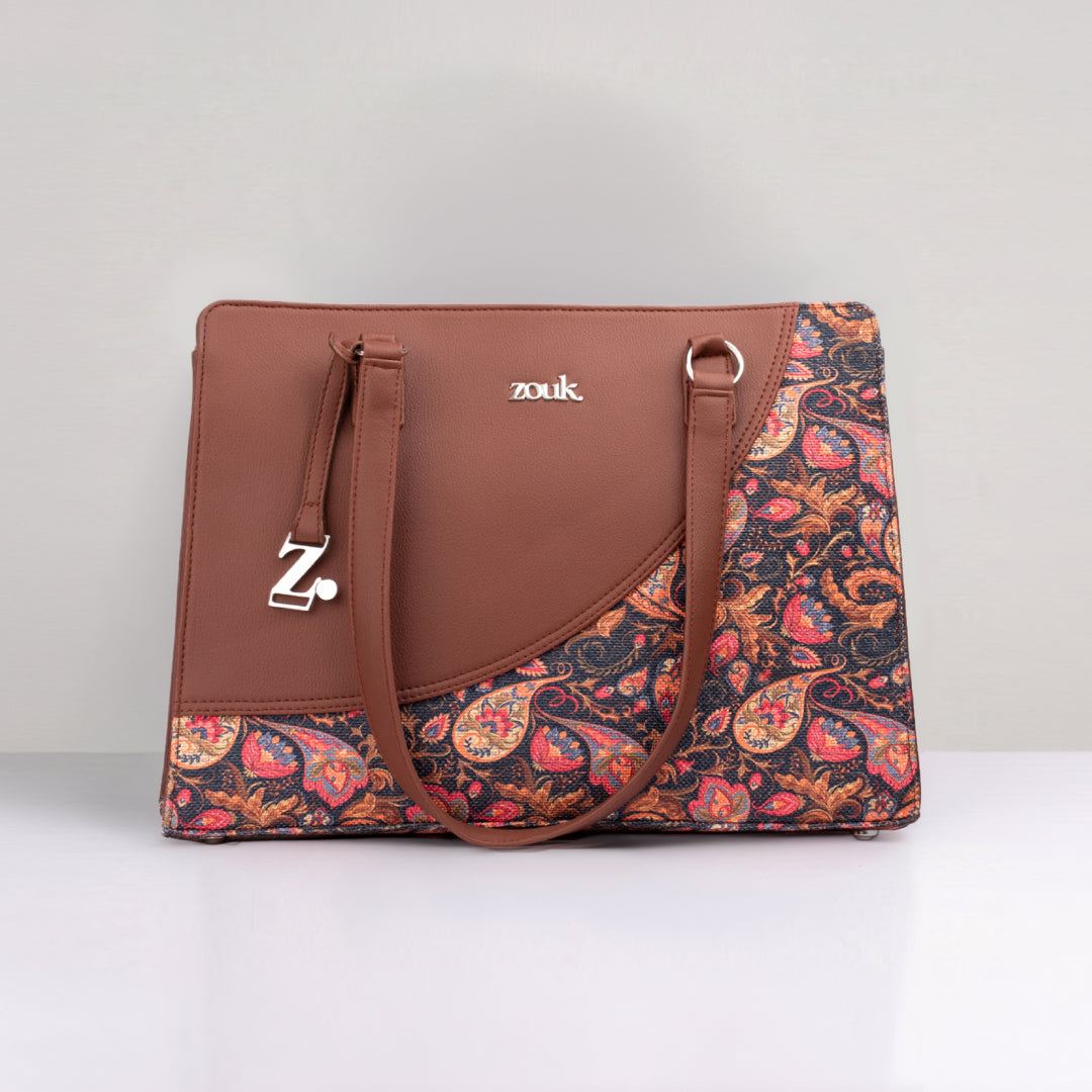 Paisley Print Office Essential Bag