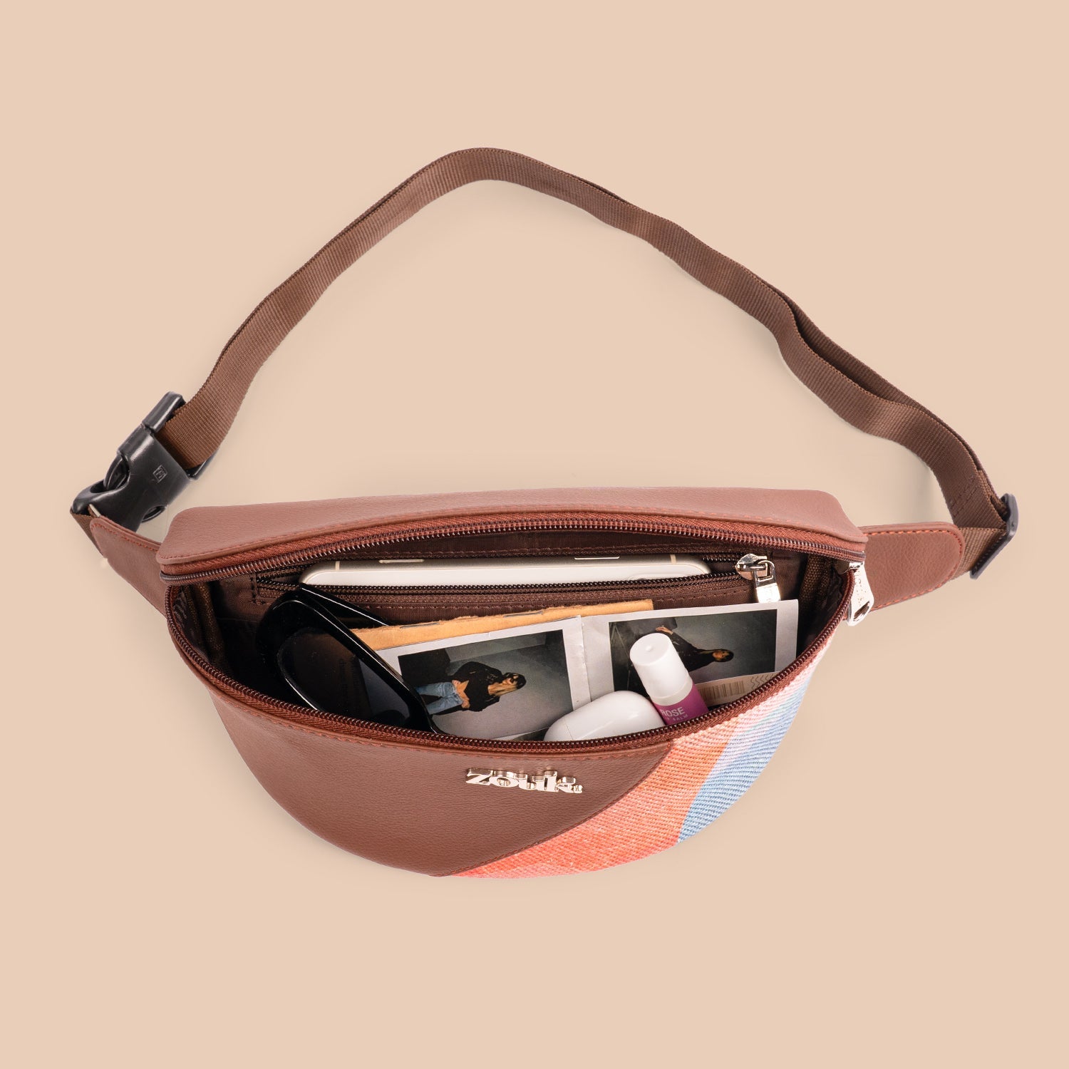 ZIP-Freya Fanny Pack - Multicolor Mandala Print