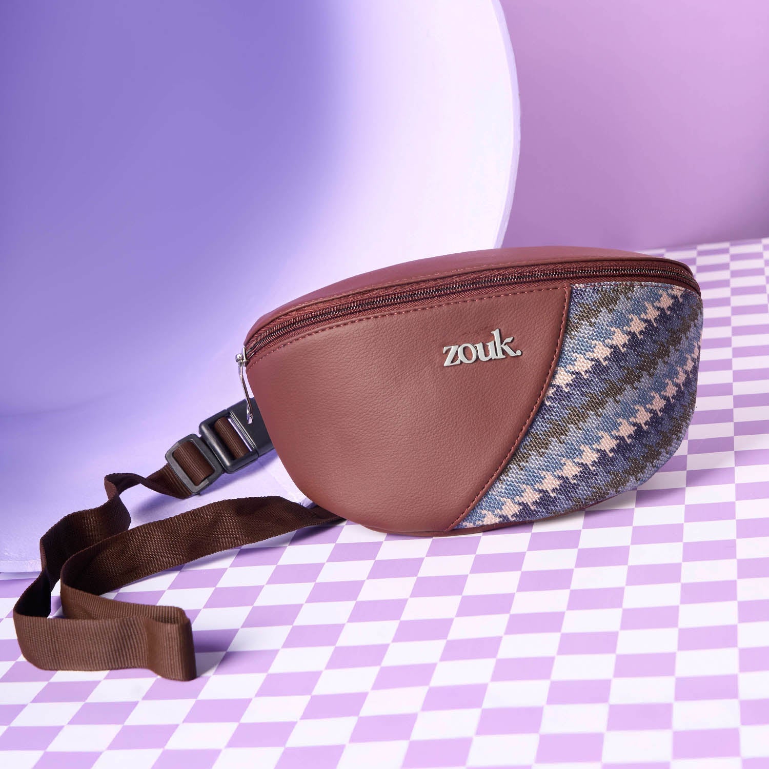 ZIP-Freya Fanny Pack - Bombay Houndstooth