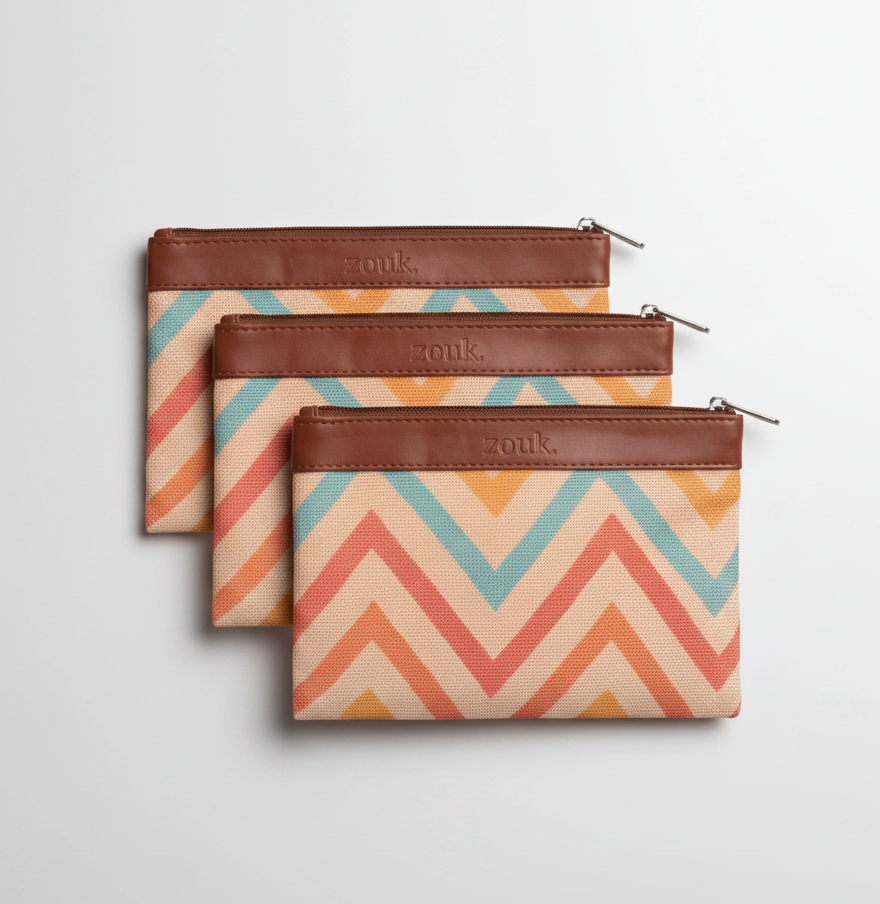 Cosmetic Pouch Pack Of 3 only