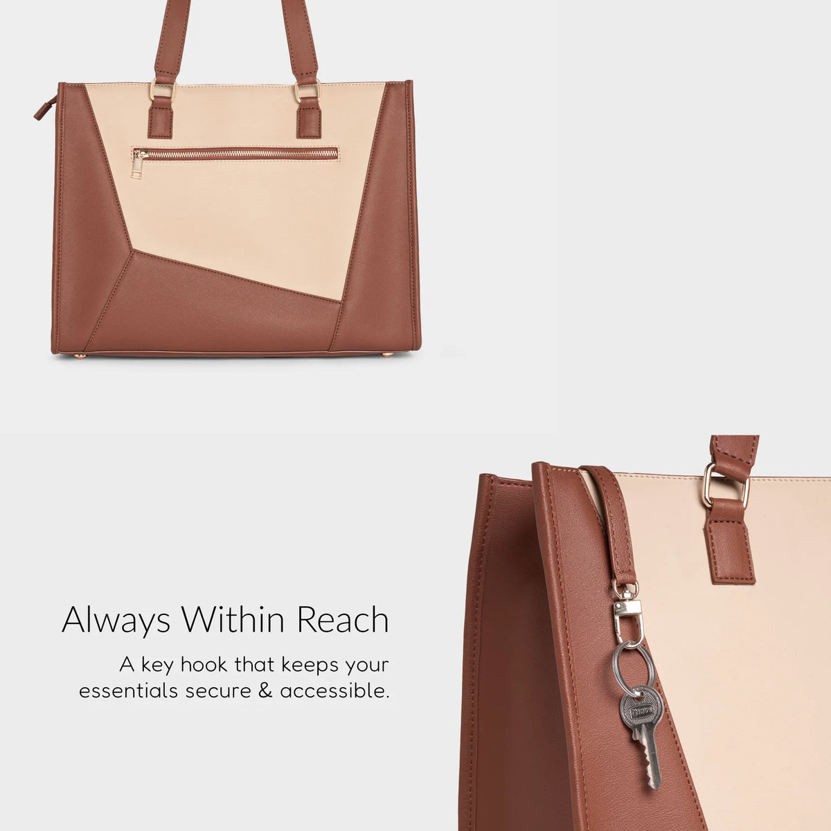 GOKYO WORK TOTE (TAN & BEIGE)