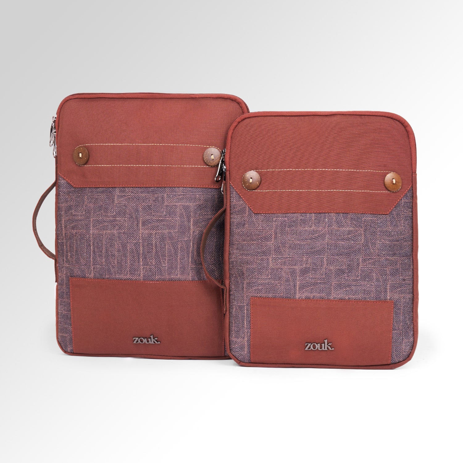 Golkonda Brass Urban Laptop Sleeve - 14inch (Brown)