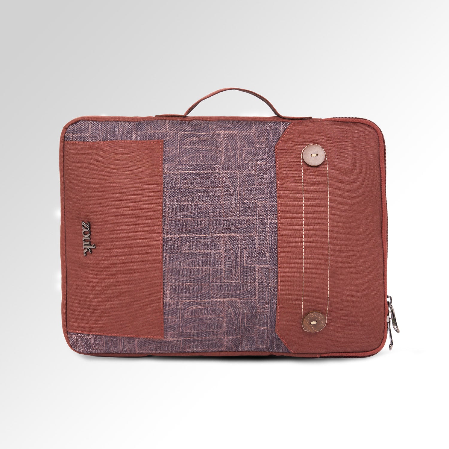 Golkonda Brass Urban Laptop Sleeve - 15.6inch (Brown)