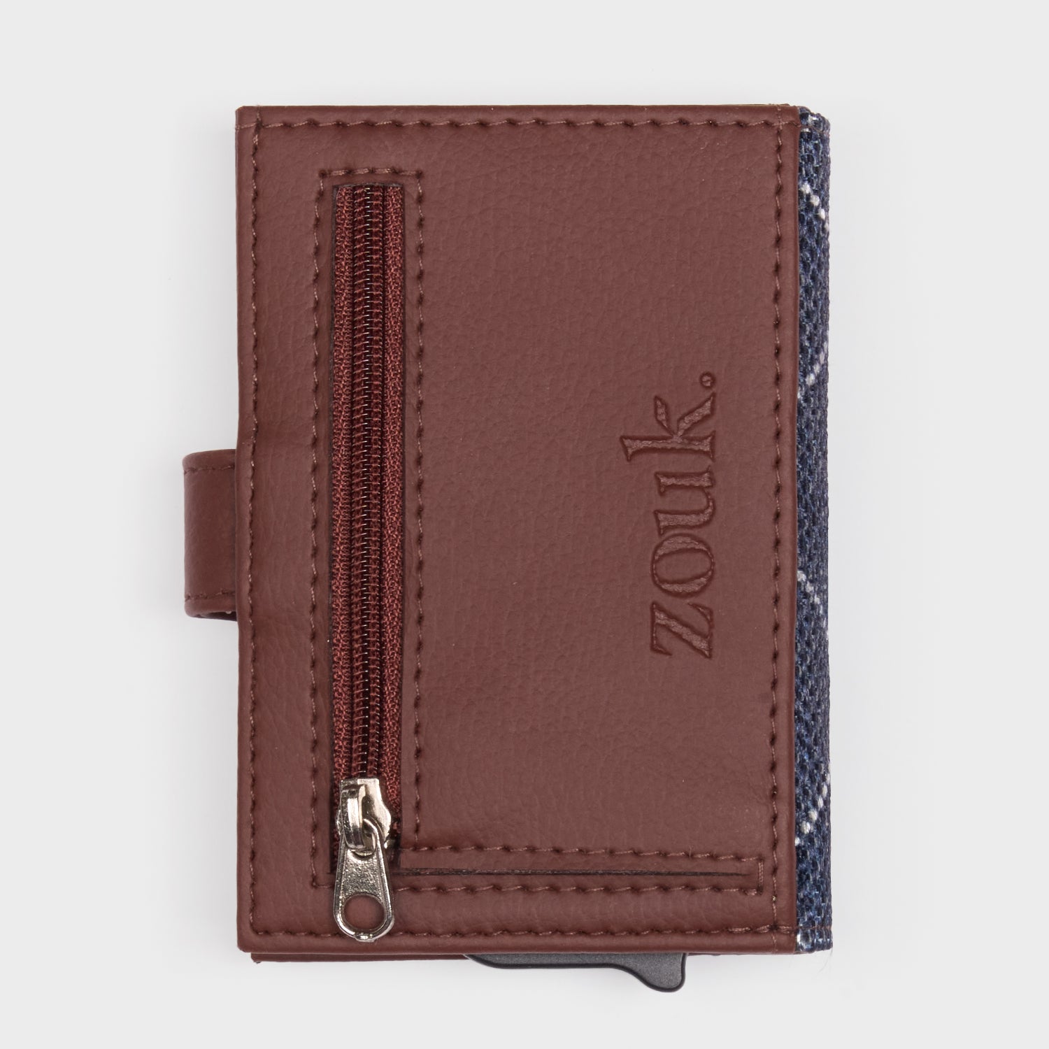 Bombay Tartan Arc Card Holder
