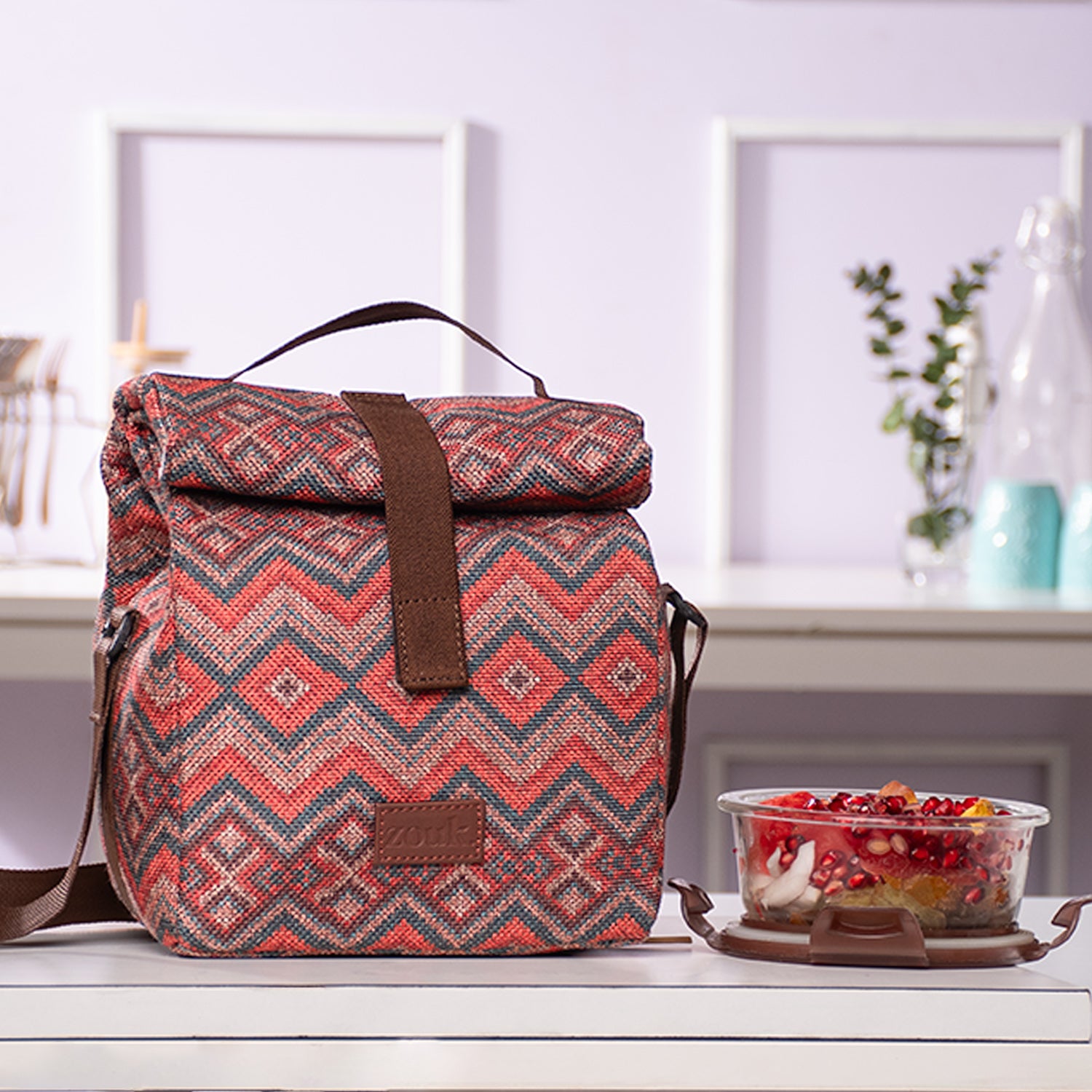 Gwalior Weaves Roll Up Lunch Bag