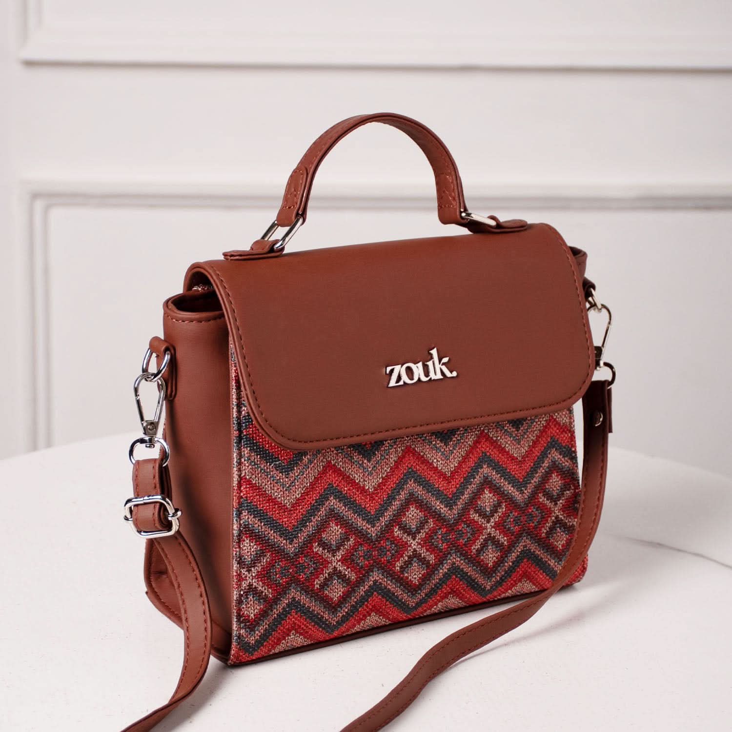 Zouk Sling Bags At Low Price Jodhpur Damask Statement Sling Bag