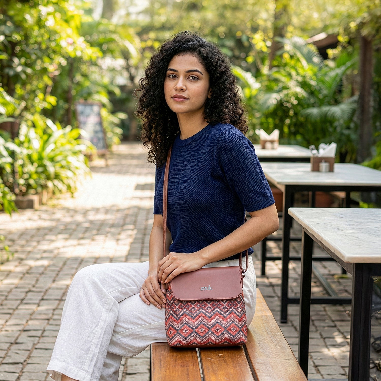 Gwalior Weaves Flap Sling Bag