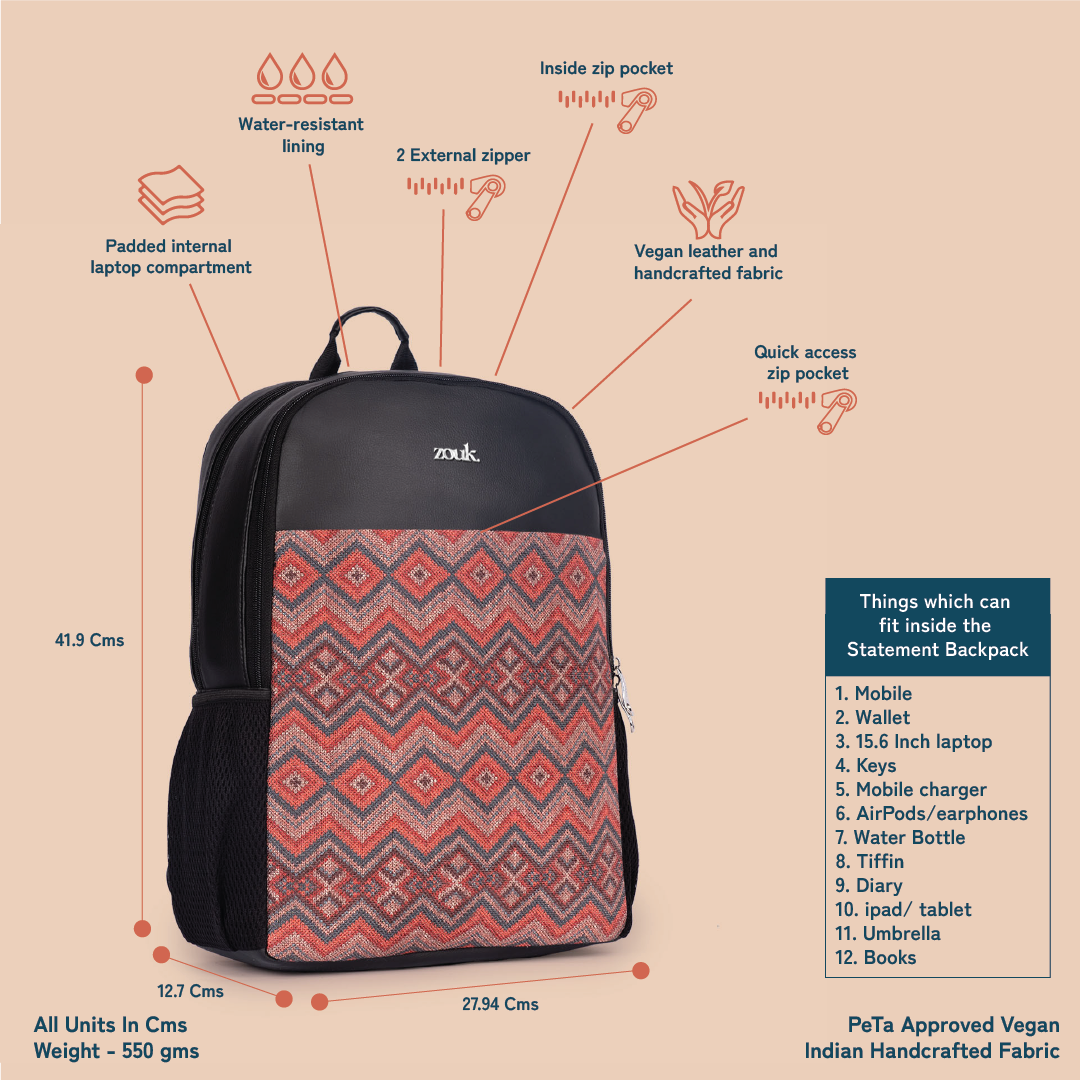 Gwalior Weaves Men's Statement Backpack