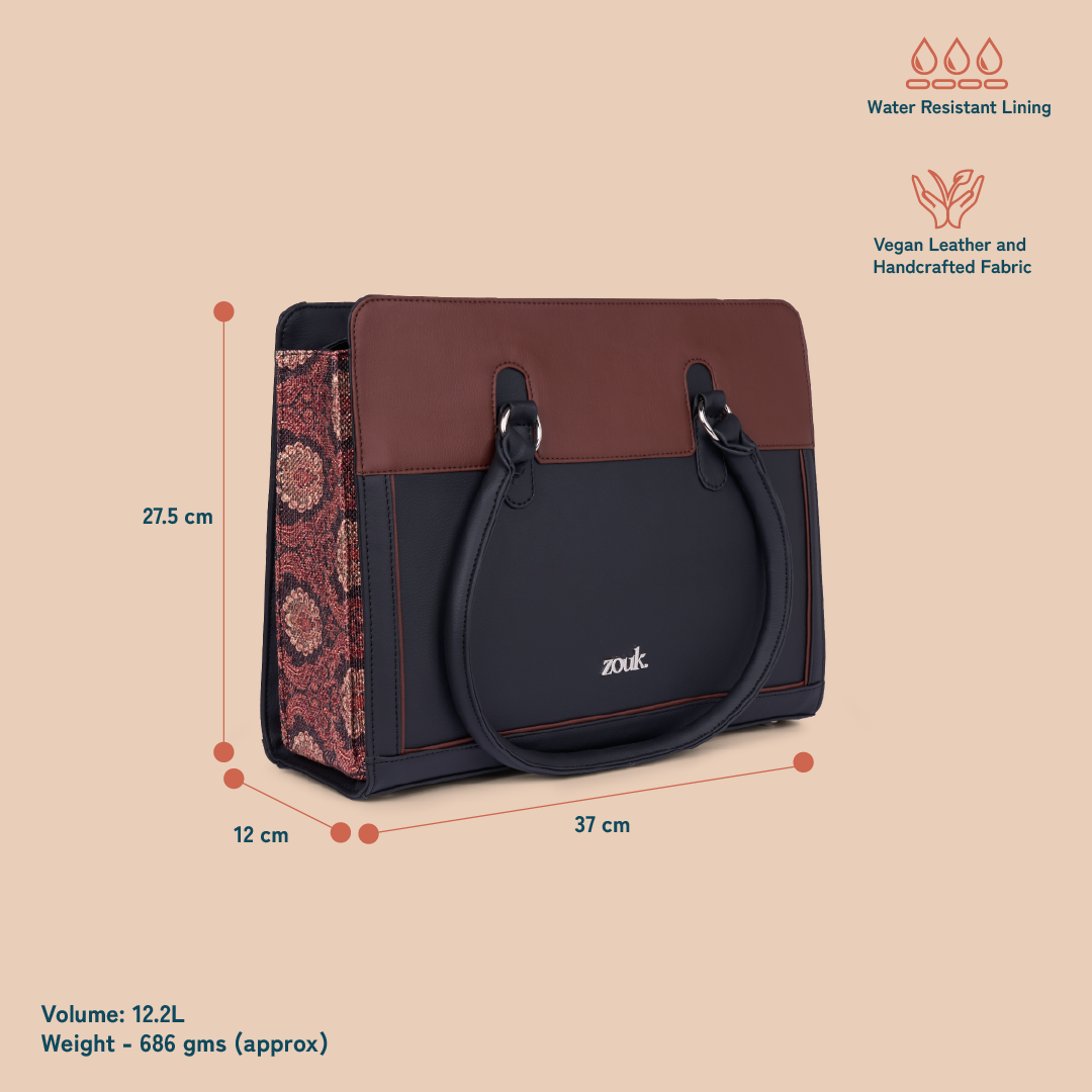 Hannah Office Bag - Jodhpur Damask