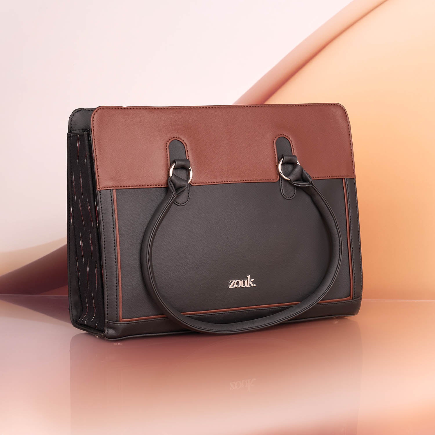 Hannah Office Bag - Ikat GreRed