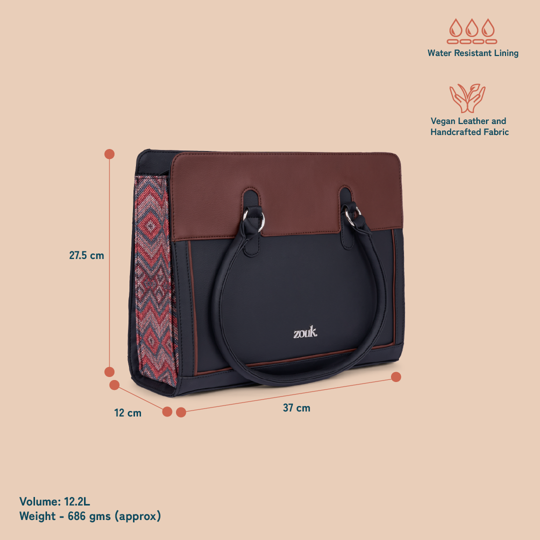 ZIP-Hannah Office Bag - Gwalior Weaves