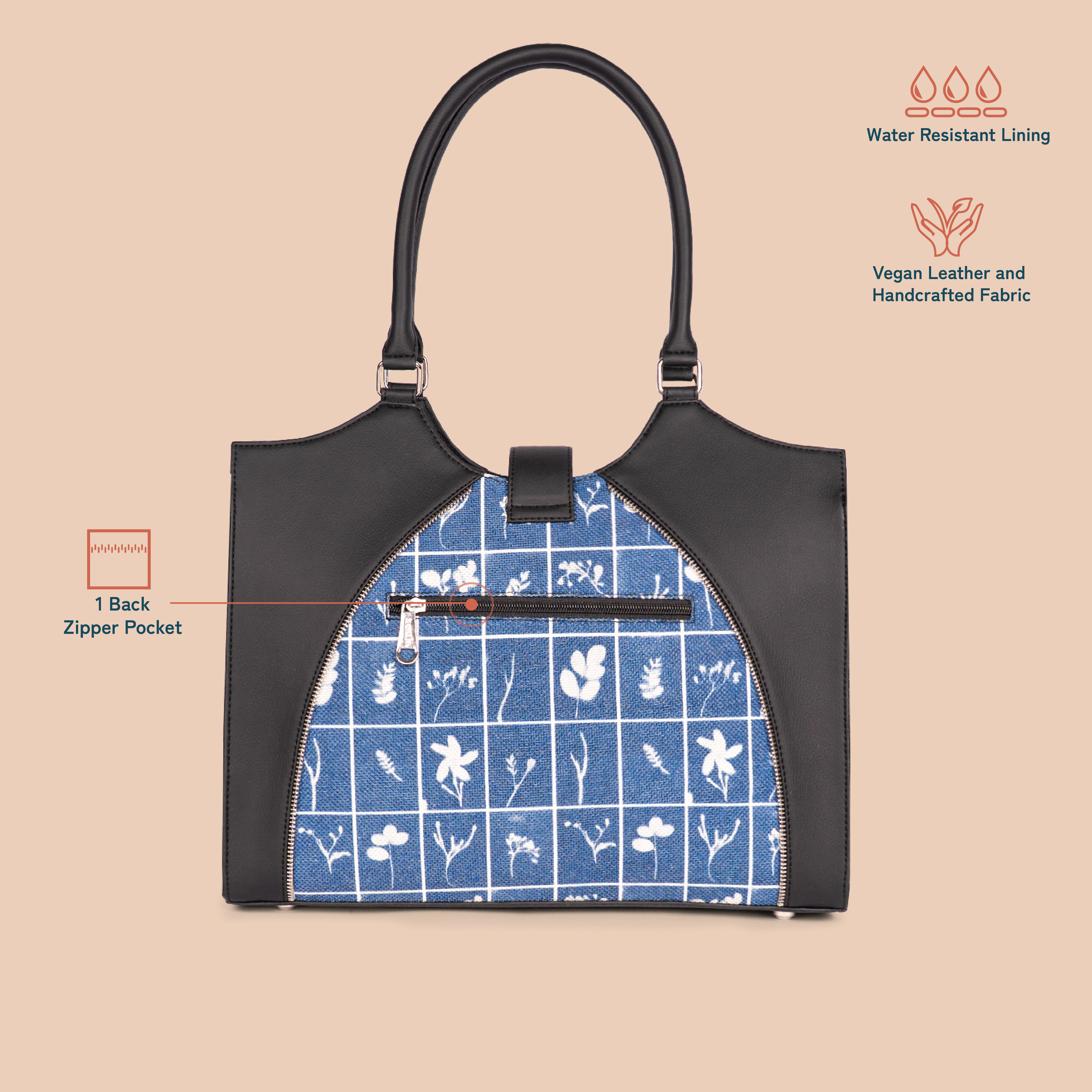 Harriet Office Bag - Lakshadweep Azure