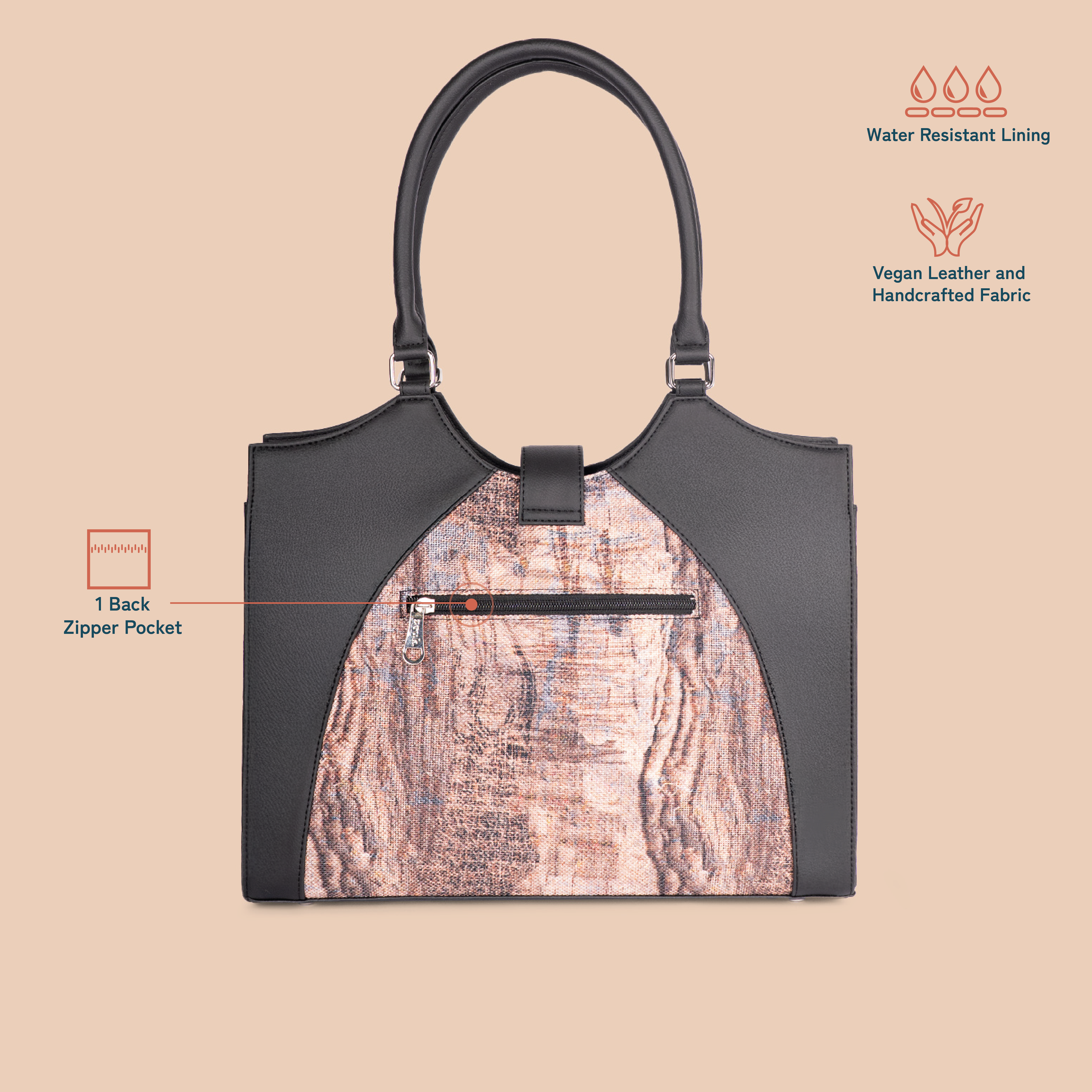 Harriet Office Bag - Ladakh Impasto