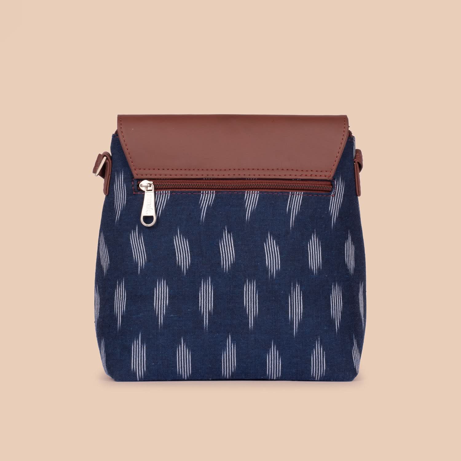 Ikat Jet Blue Flap Sling Bag