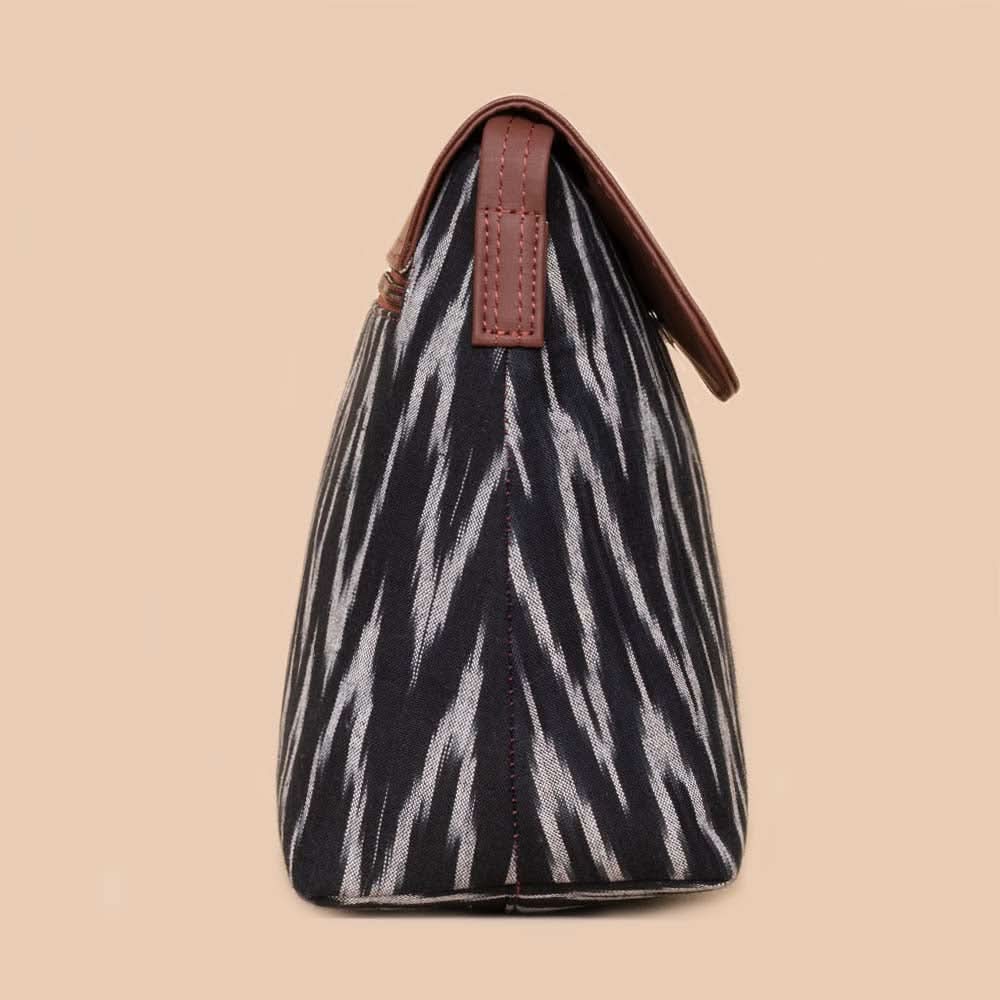 Ikat Print Flap Sling Bag
