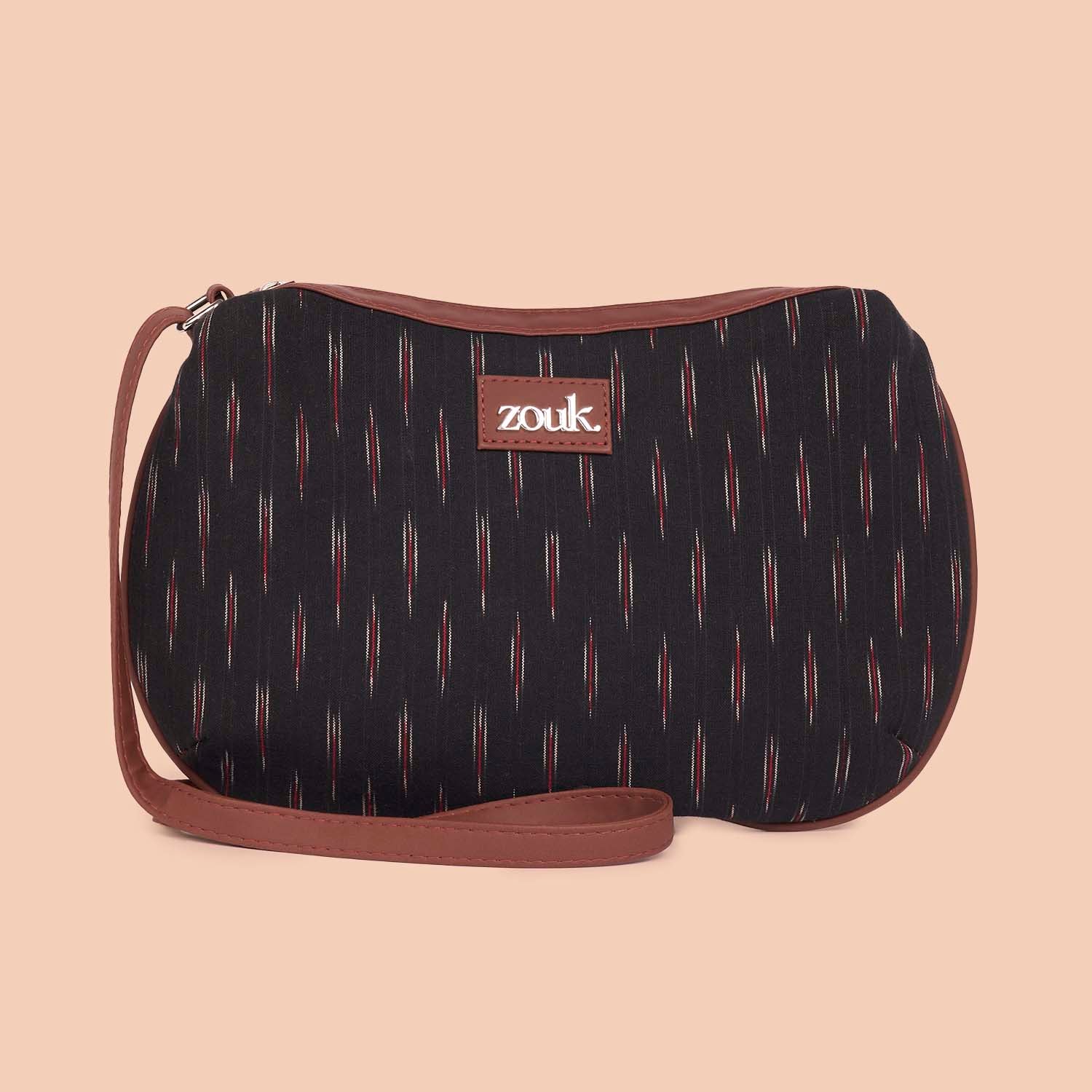 Ikat GreRed Structured Shoulder Bag