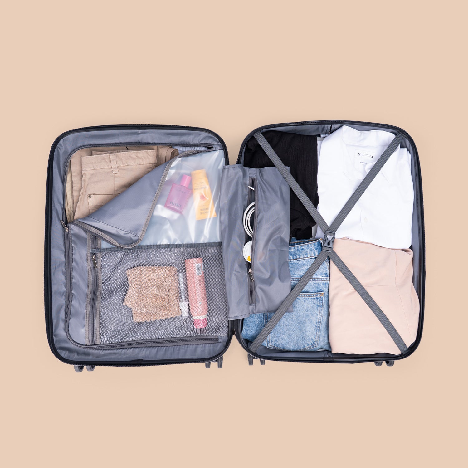 Tidal Wave Weekender Duffle & Indus Lattice Blue Amorah Trolley (Medium) Combo
