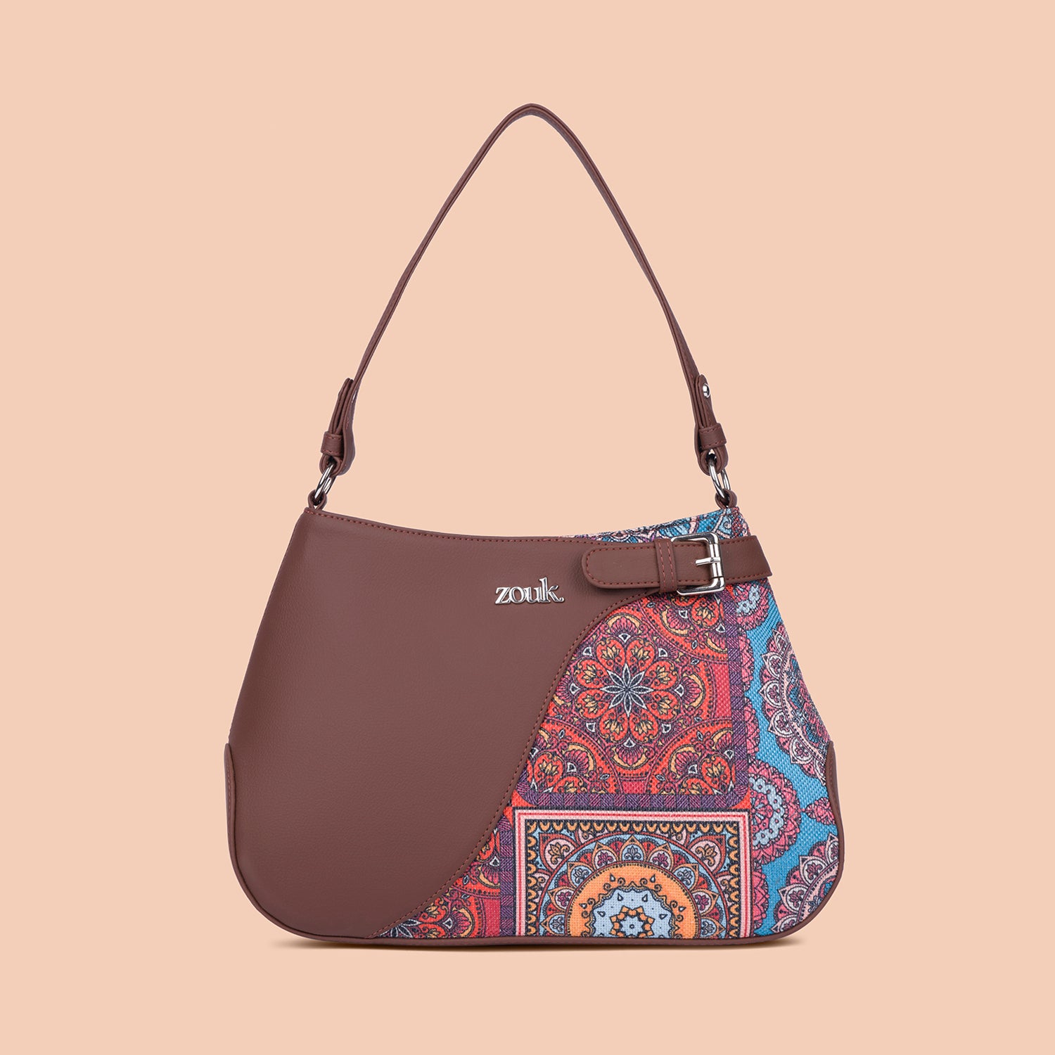 Ira Handbag - Multicolor Mandala Print