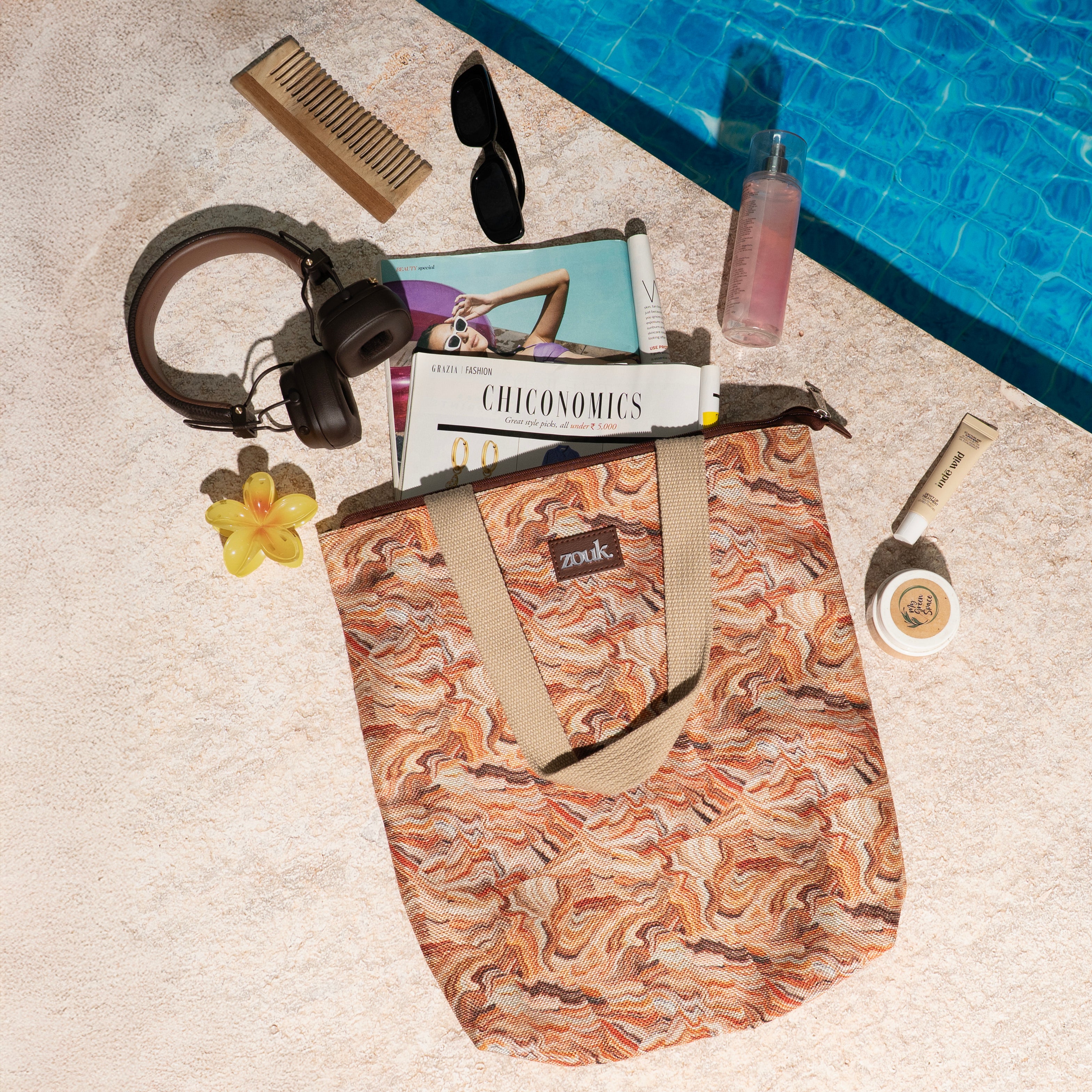 Ivy Tote Bag - Nicobar Coral