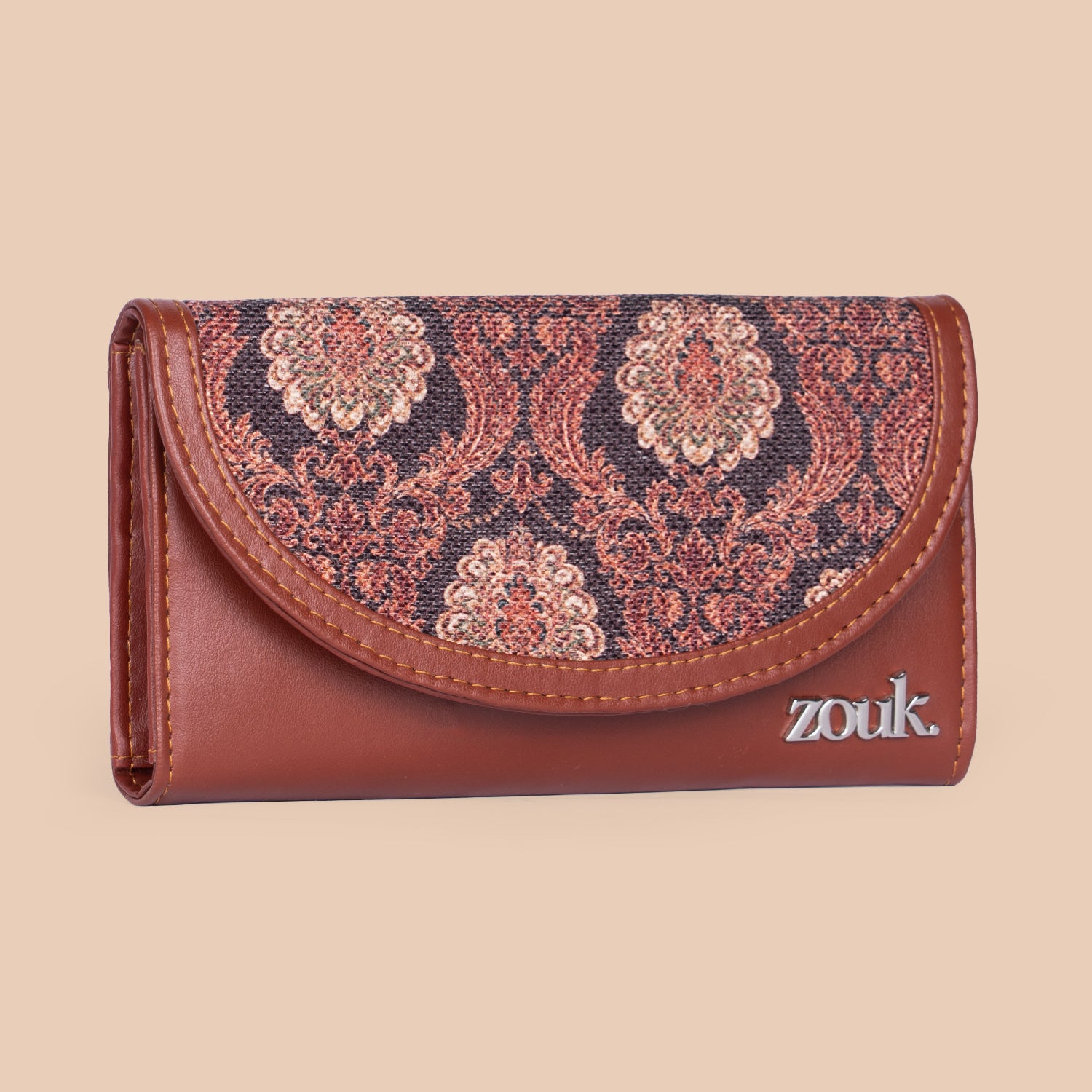 Jodhpur Damask Kyra Flap Wallet