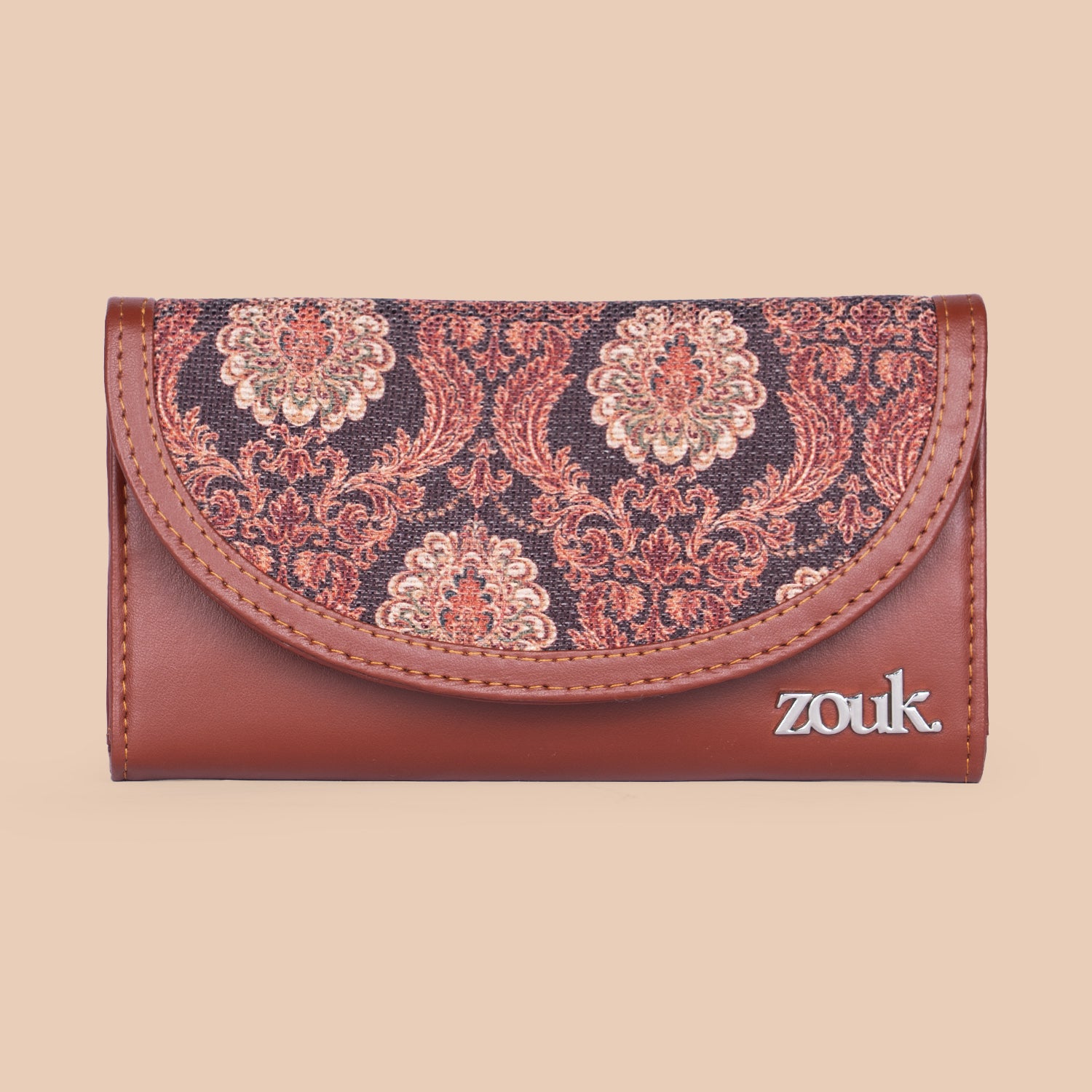 Jodhpur Damask Kyra Flap Wallet