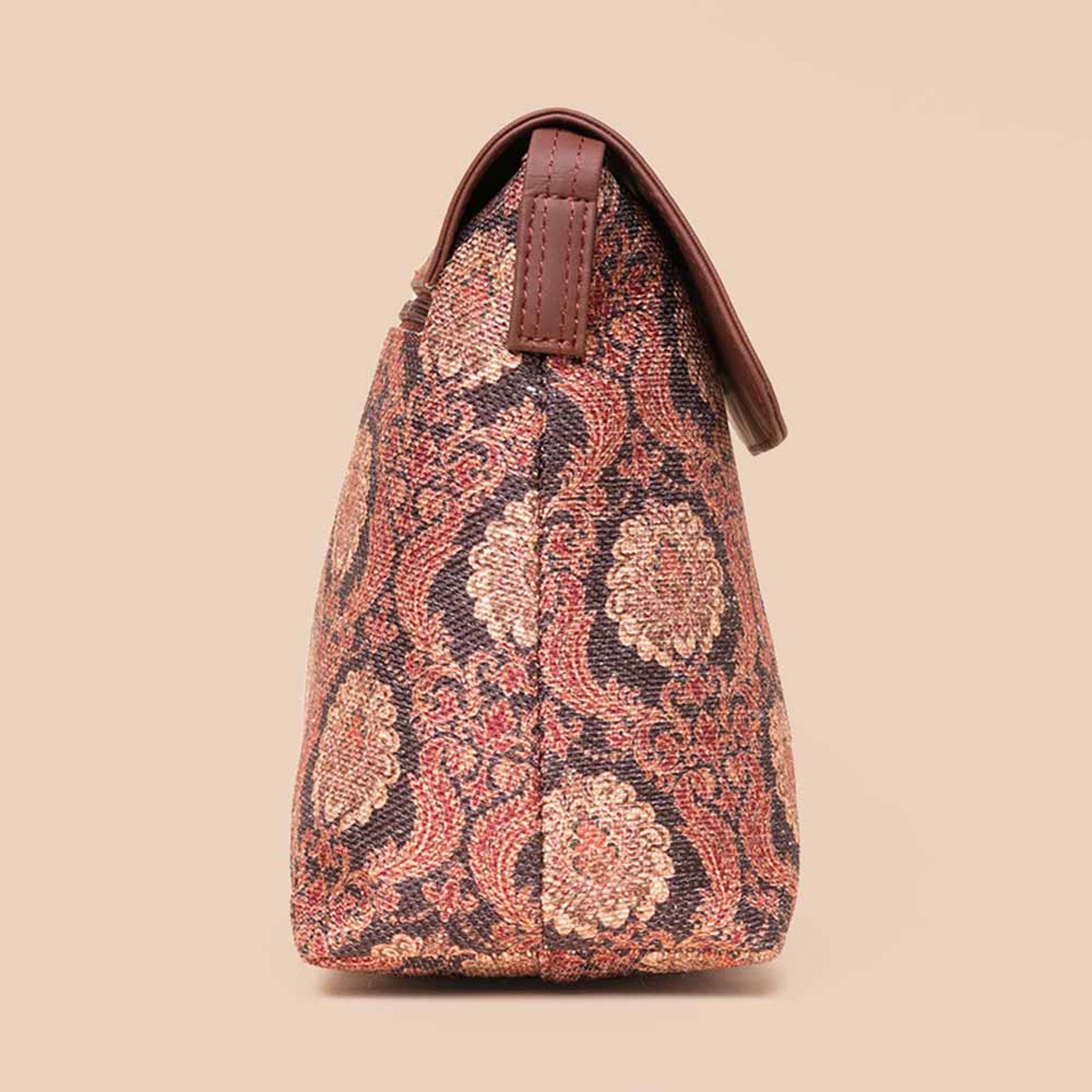 Jodhpur Damask Flap Sling Bag