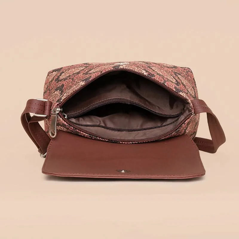 Jodhpur Damask - Office Tote Bag & Flap Sling Bag Combo