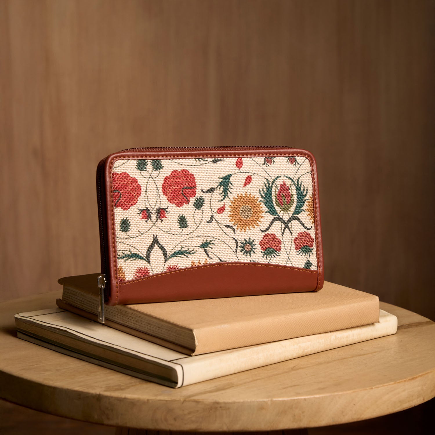 Junagarh Florals Chain Wallet