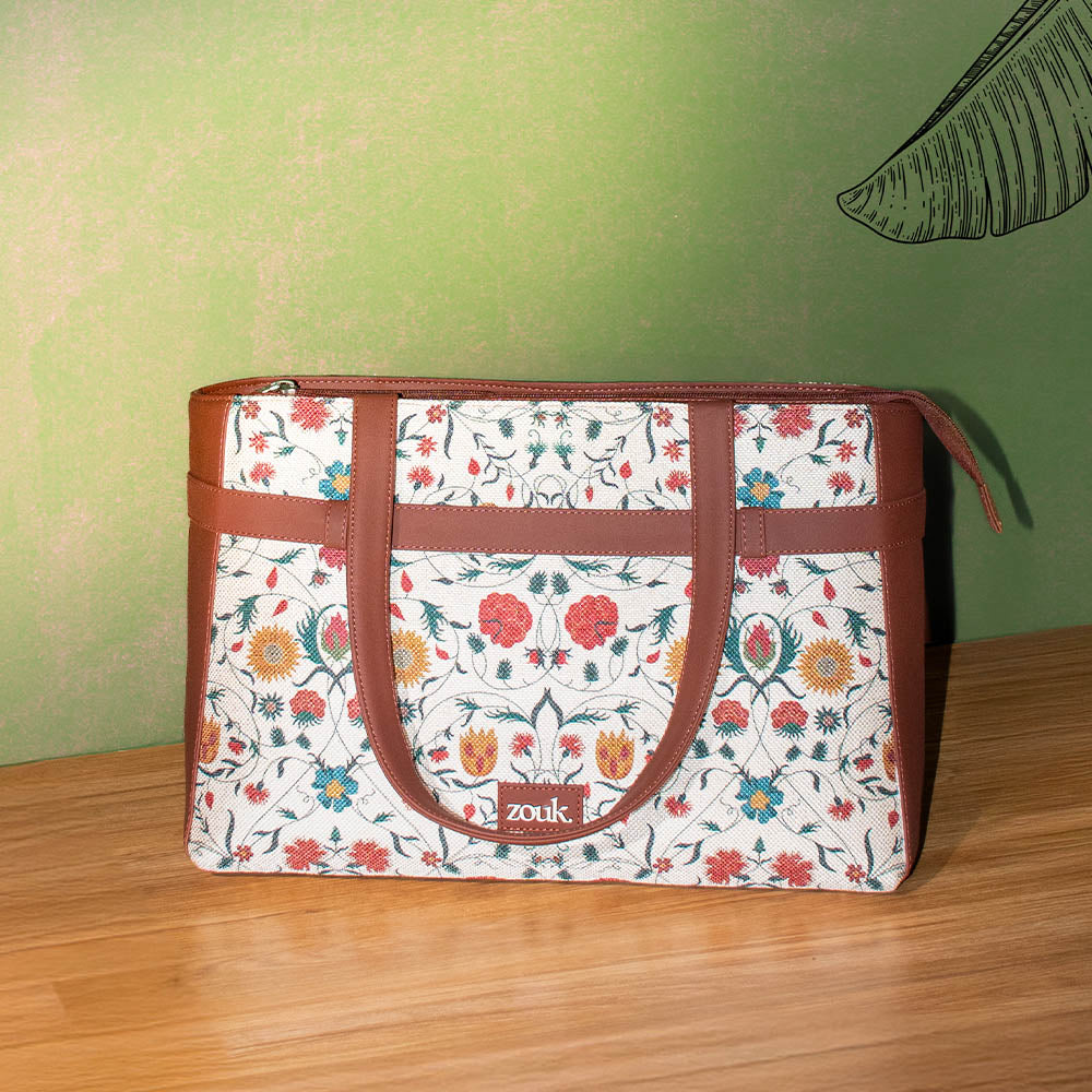 Junagarh Florals Statement Office Bag