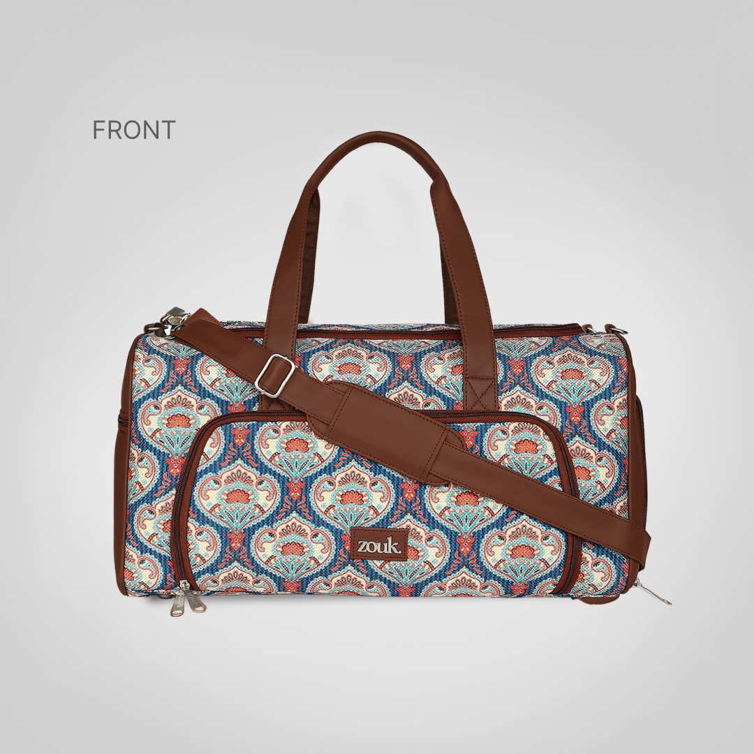 Kovil Blue Weekender Duffle Bag