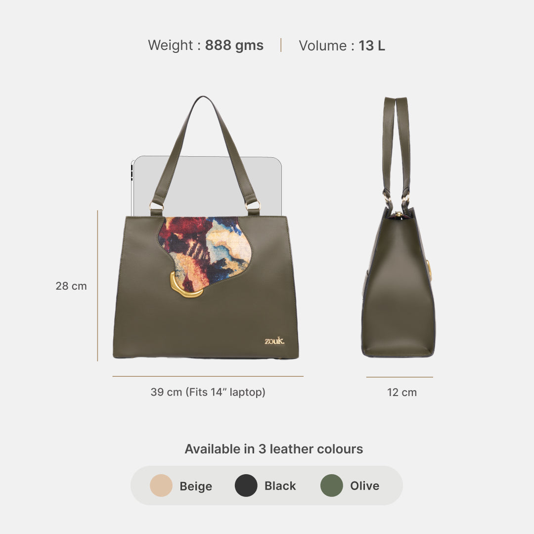 Quartz Kanak Office Bag (Olive)