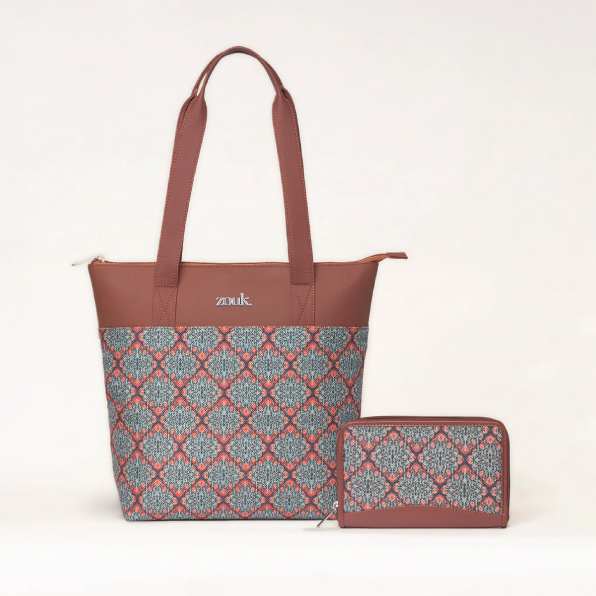 Kolkata Nouveau Everyday Tote Bag & Chain Wallet Combo
