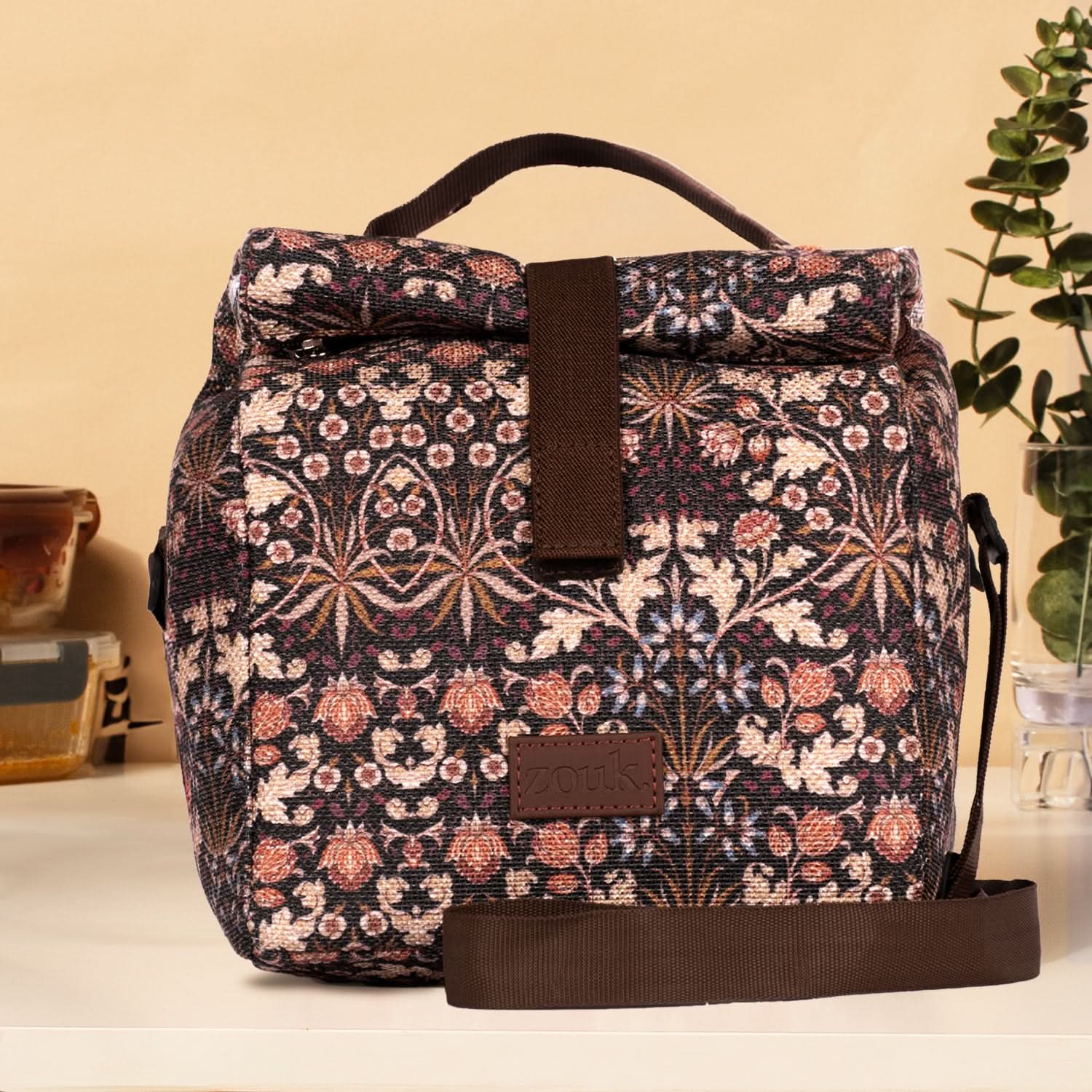 Kashmir Blooms Roll Up Lunch Bag