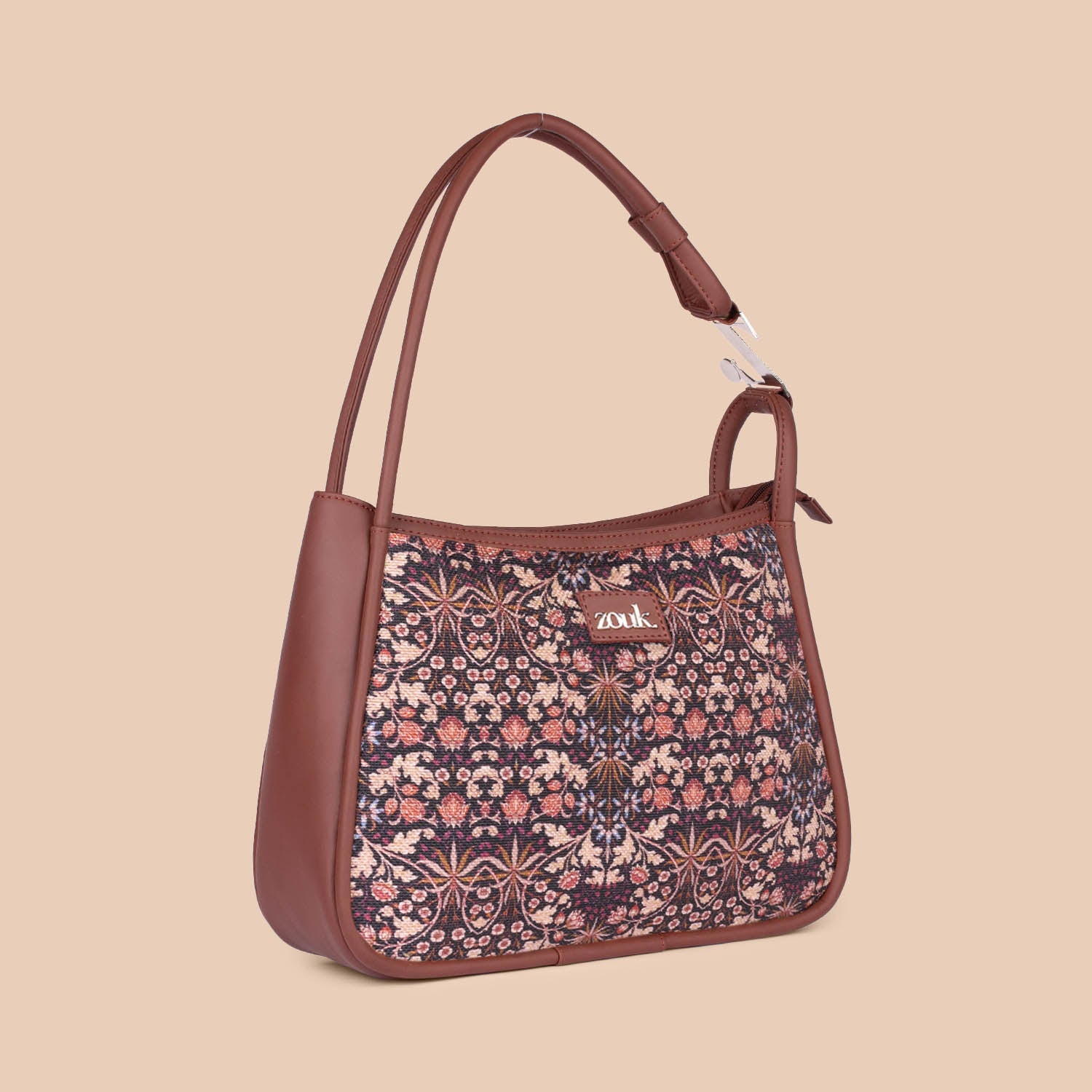 Kashmir Blooms Sleek Shoulder Bag